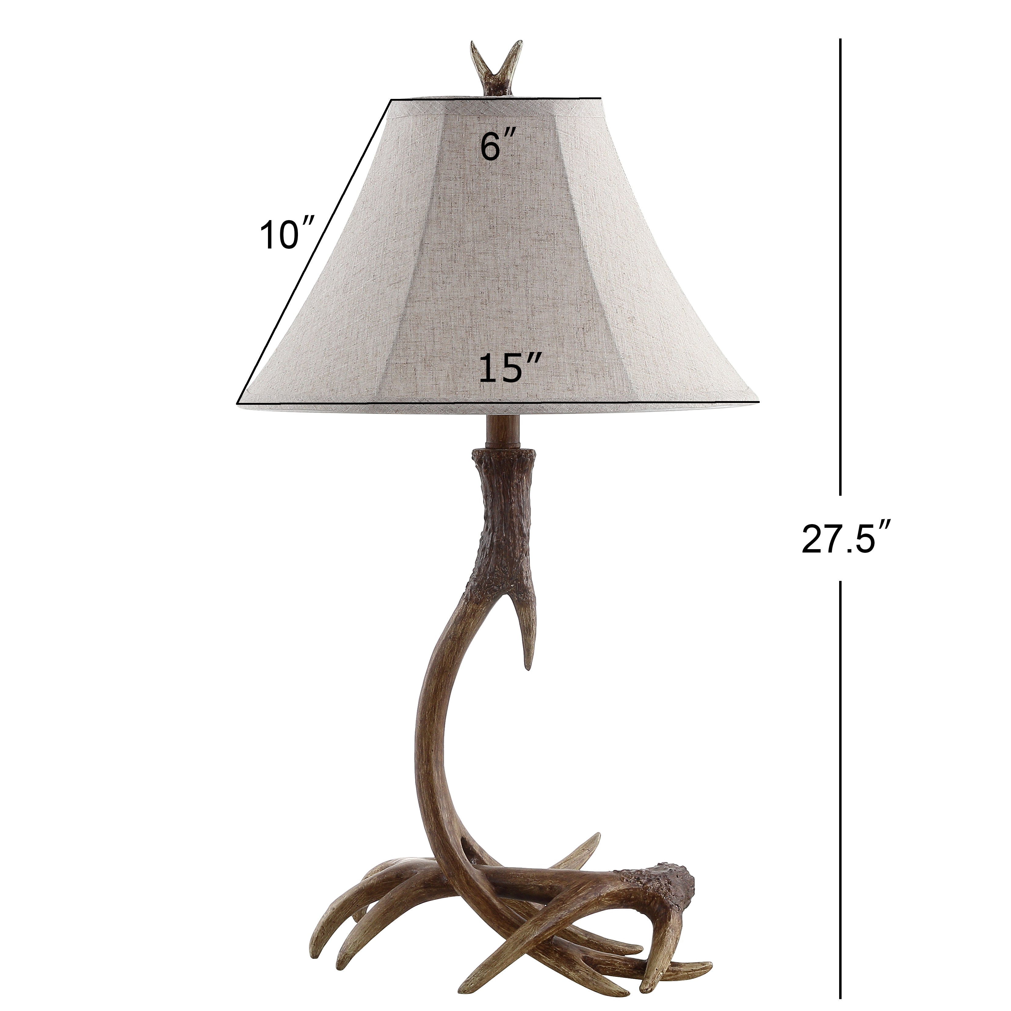 Antler Rustic Resin LED Table Lamp