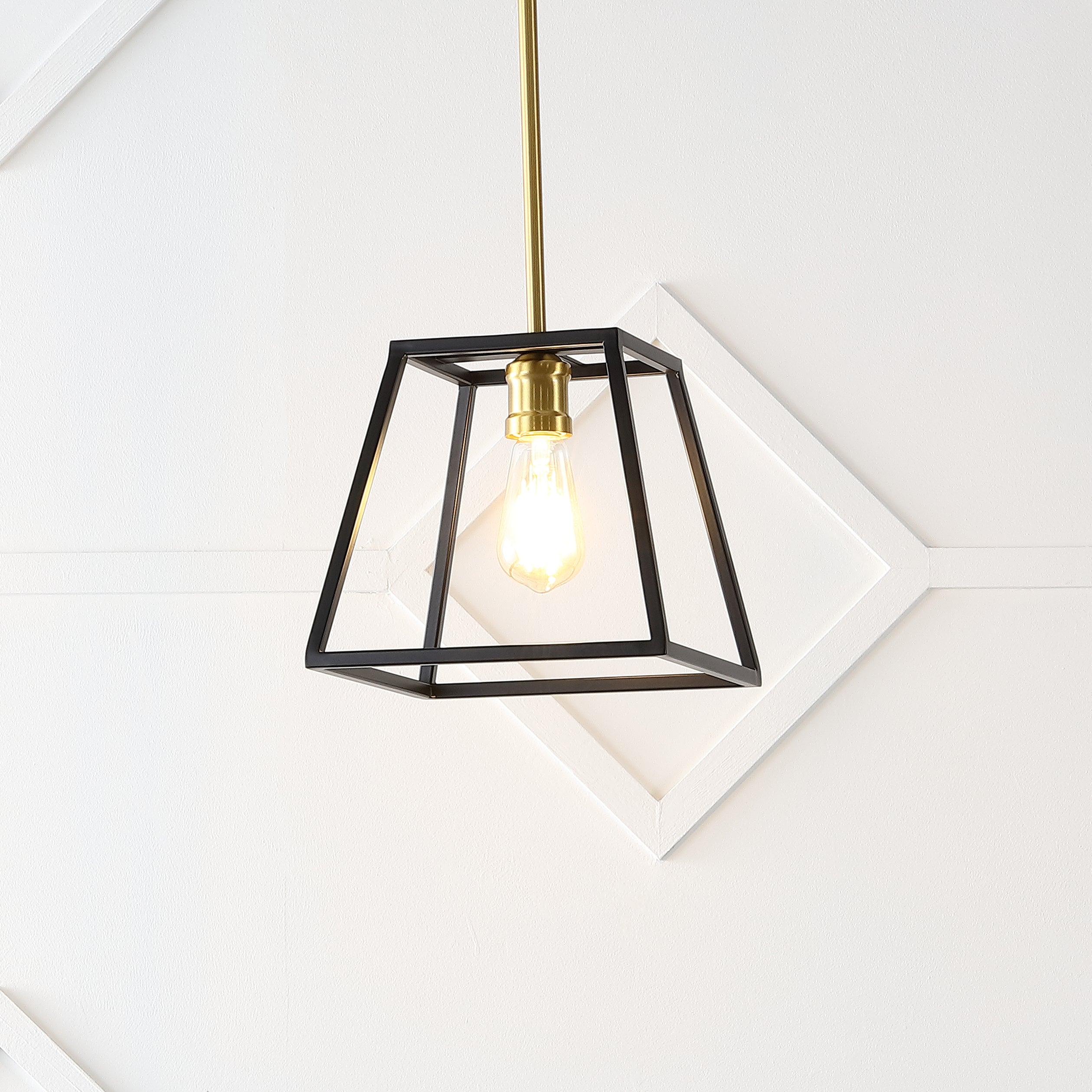 Girard 1-Light Farmhouse Industrial Iron LED Pendant