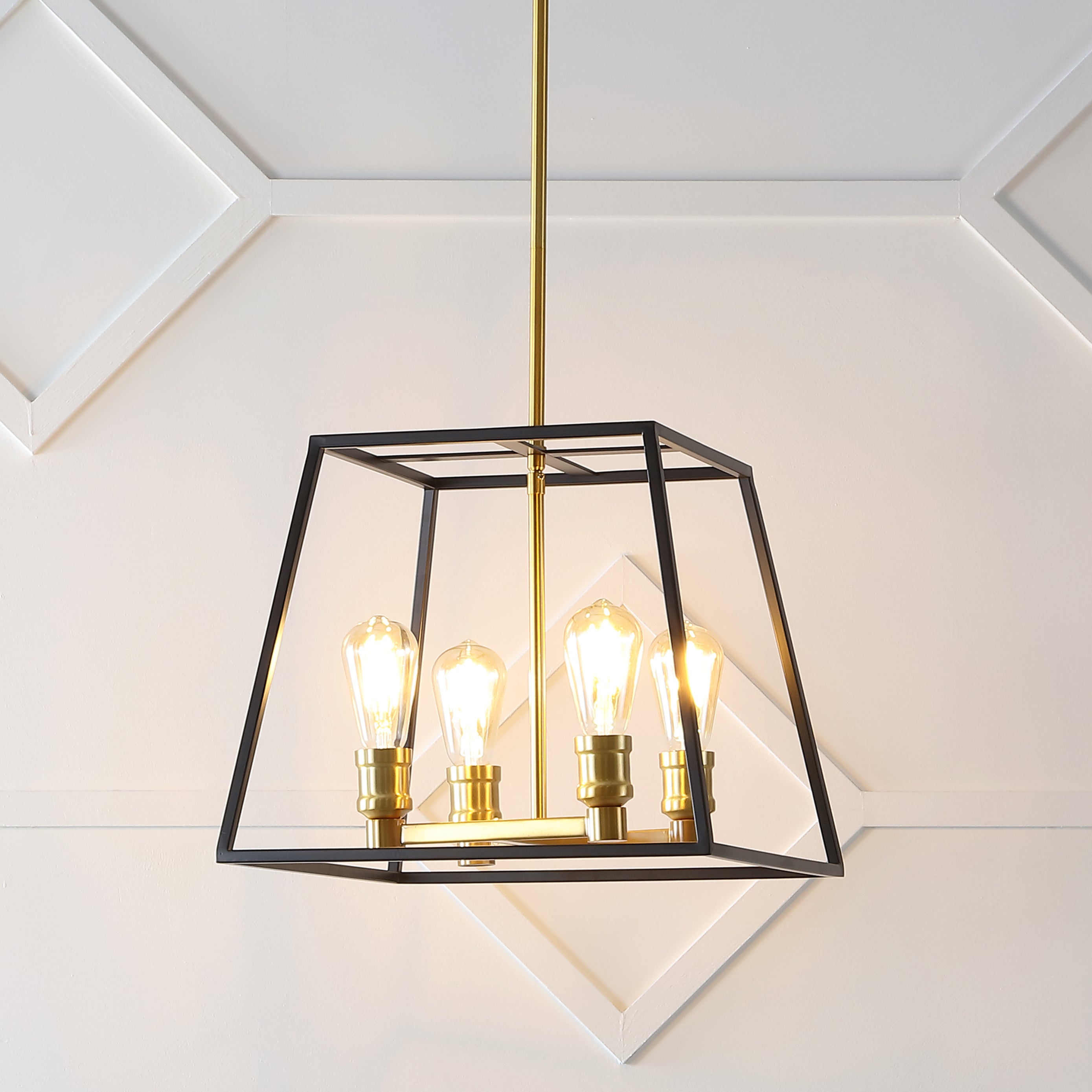 Lloyd 4-Light Farmhouse Industrial Iron LED Pendant