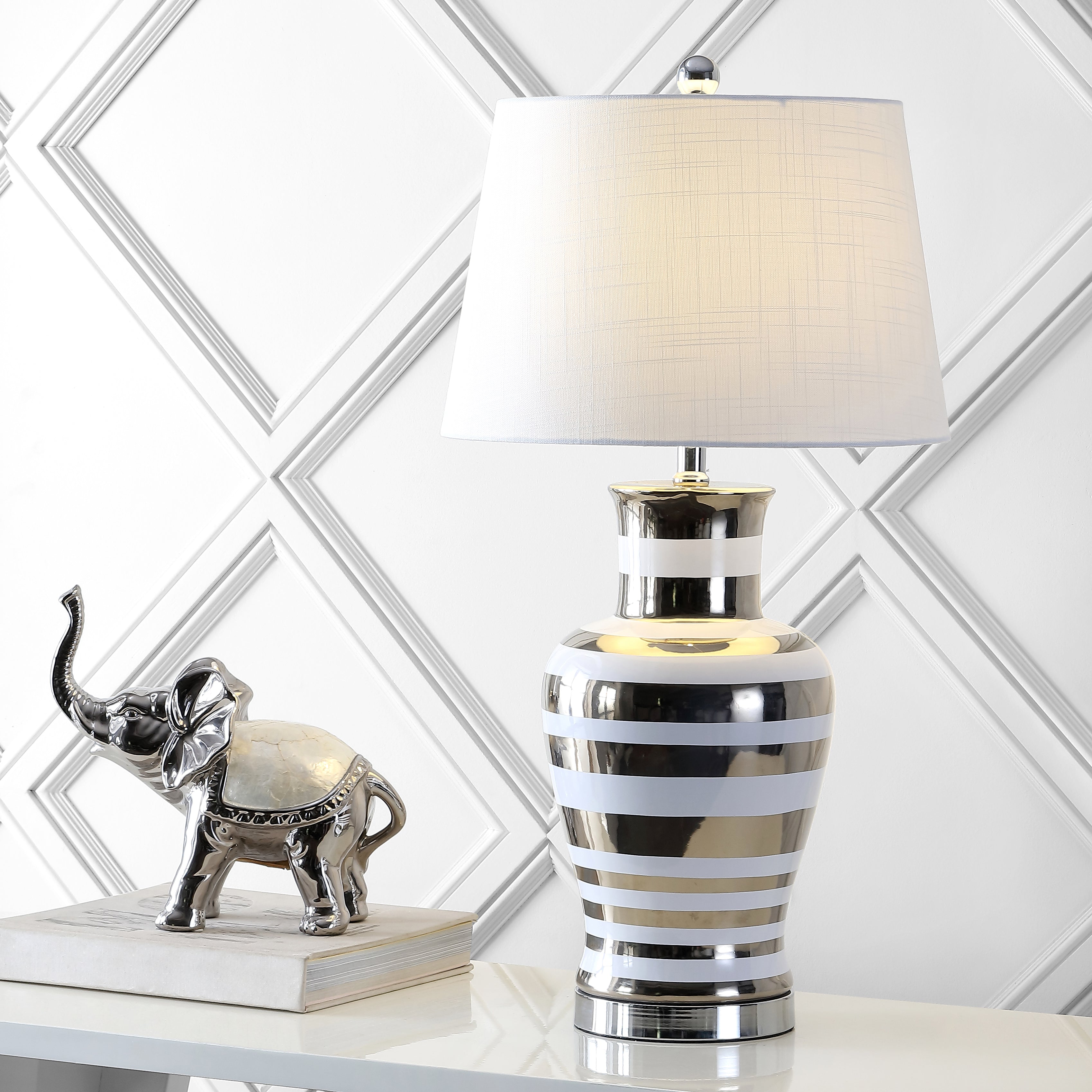 Zilar Ceramic/Iron Classic Modern LED Table Lamp