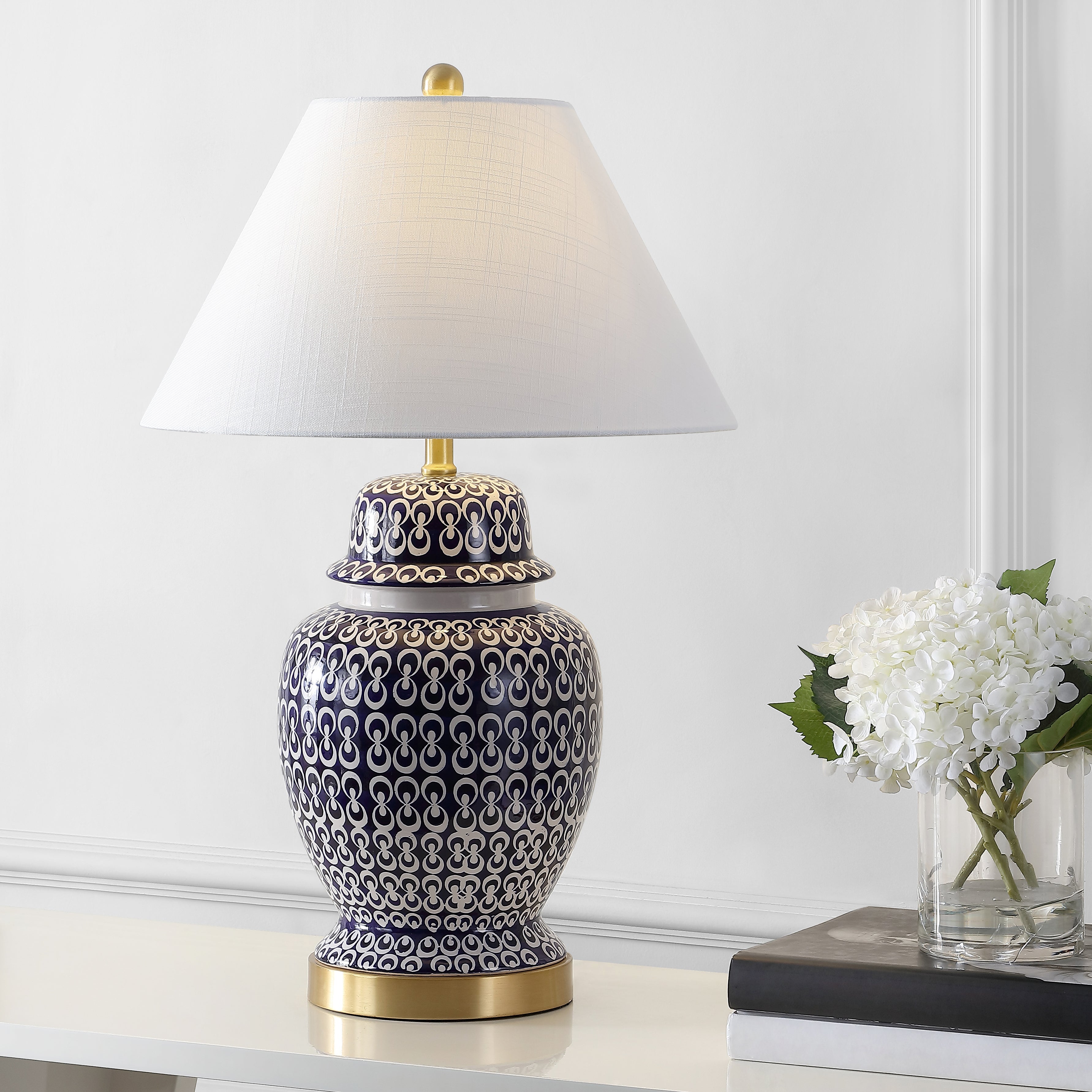 Tegola Ceramic/Iron Coastal Modern LED Table Lamp