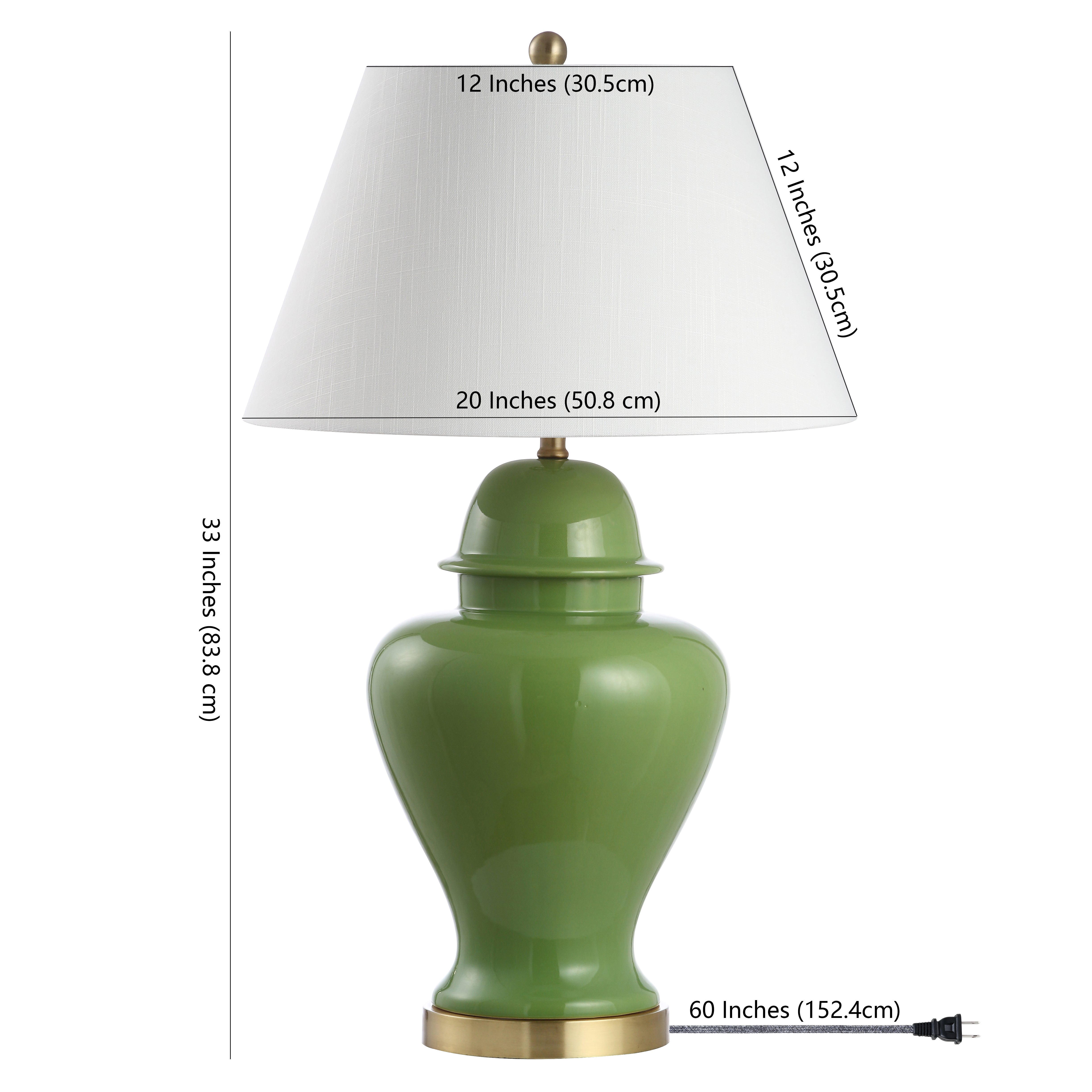 Sagwa Ceramic/Iron Modern Classic LED Table Lamp