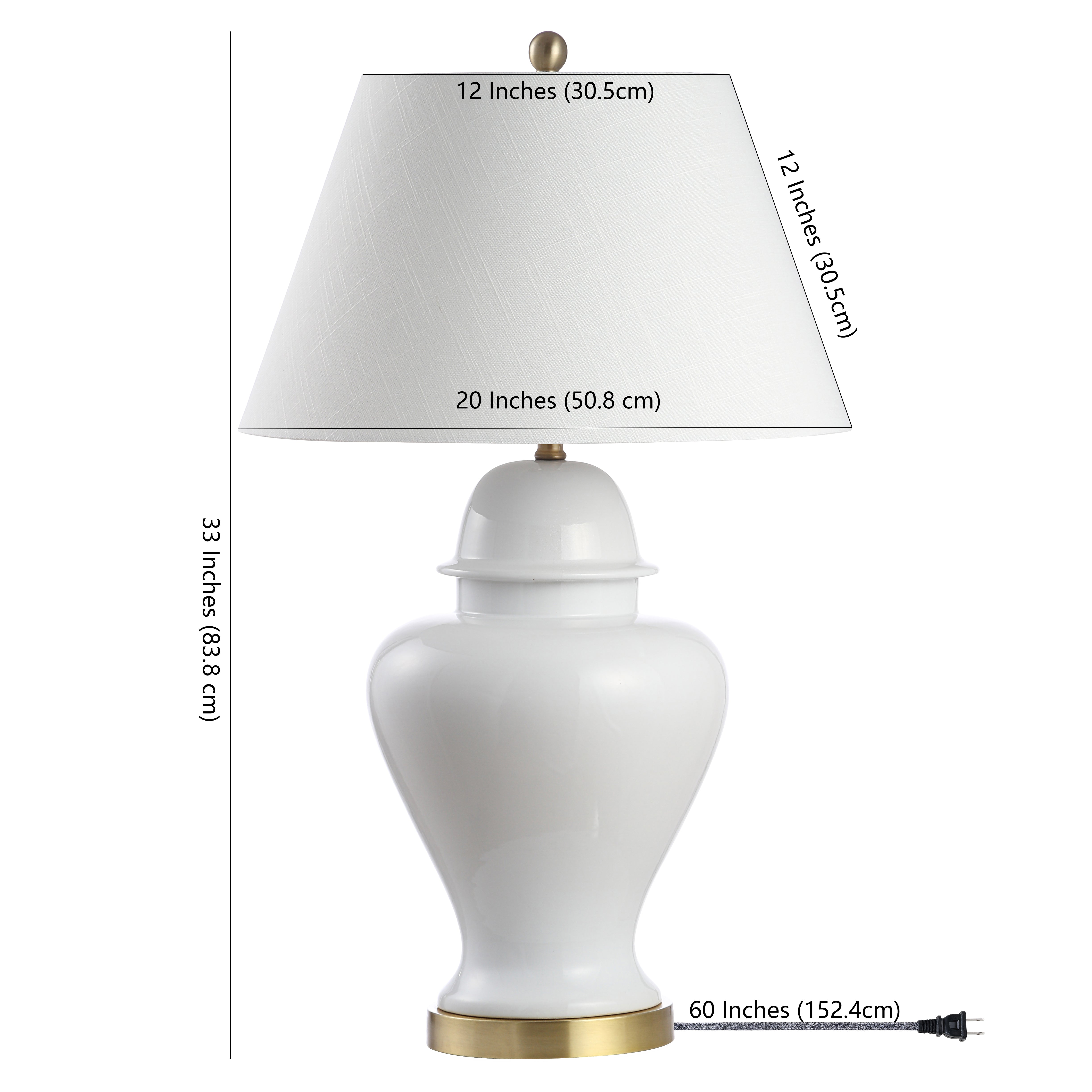 Sagwa Ceramic/Iron Modern Classic LED Table Lamp