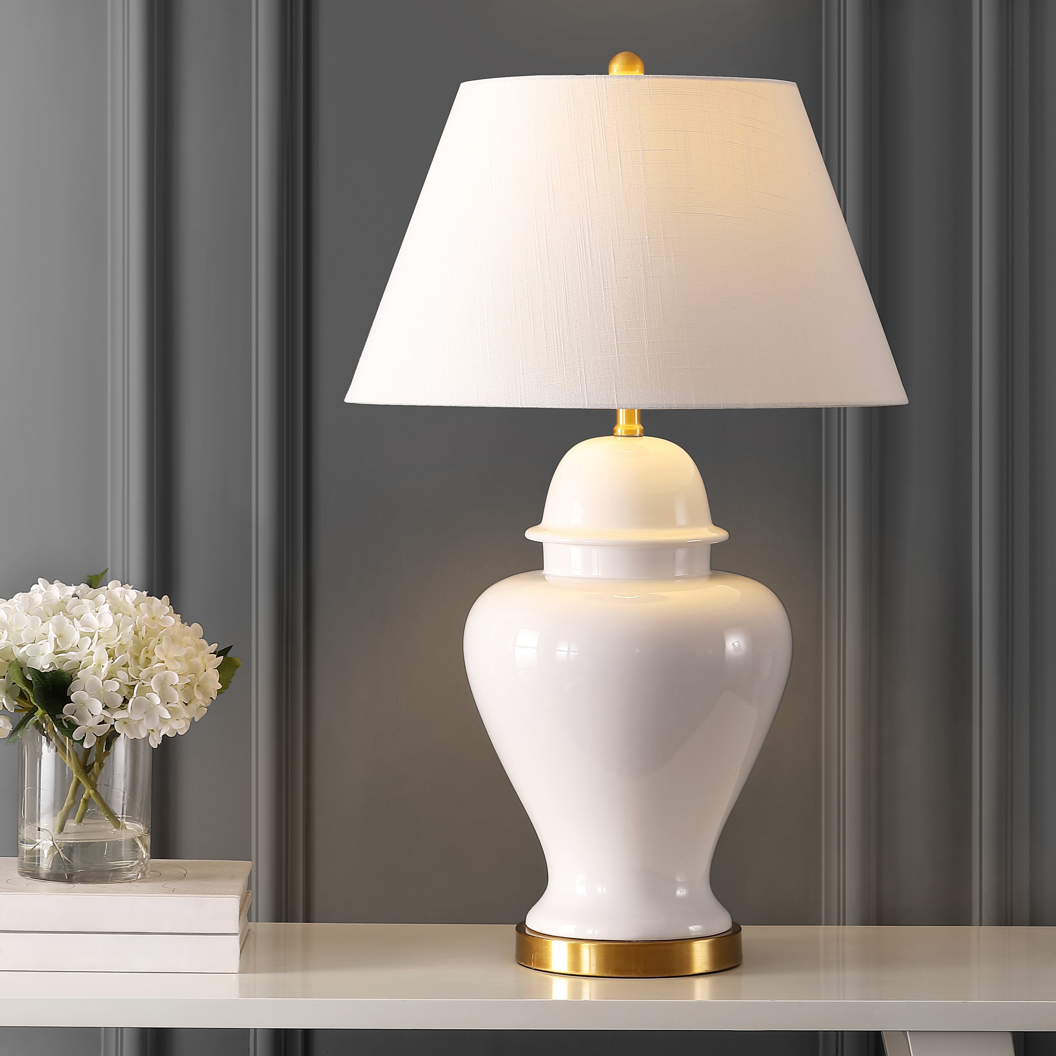Sagwa Ceramic/Iron Modern Classic LED Table Lamp