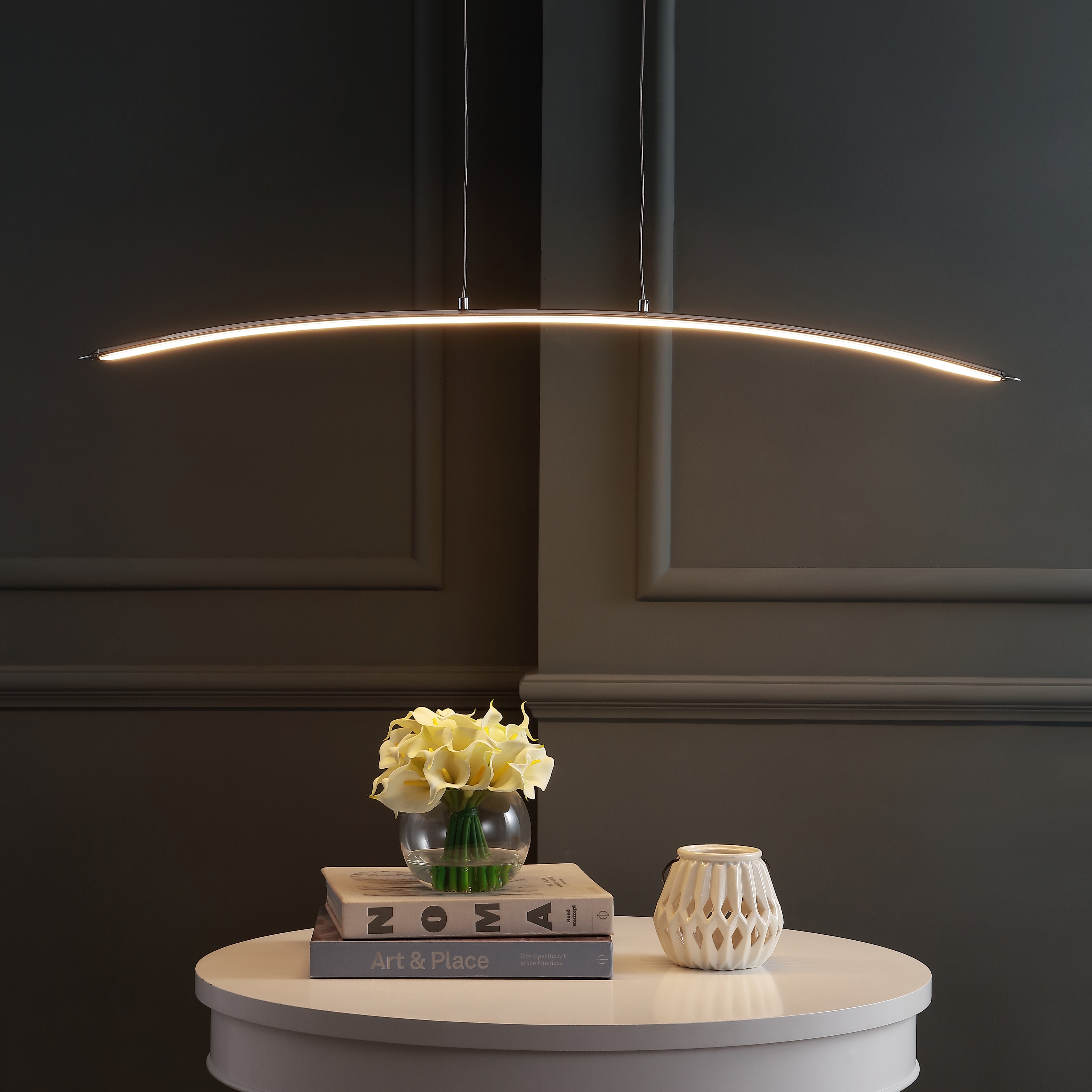 Roxanna Dimmable Adjustable Integrated LED Metal Linear Pendant