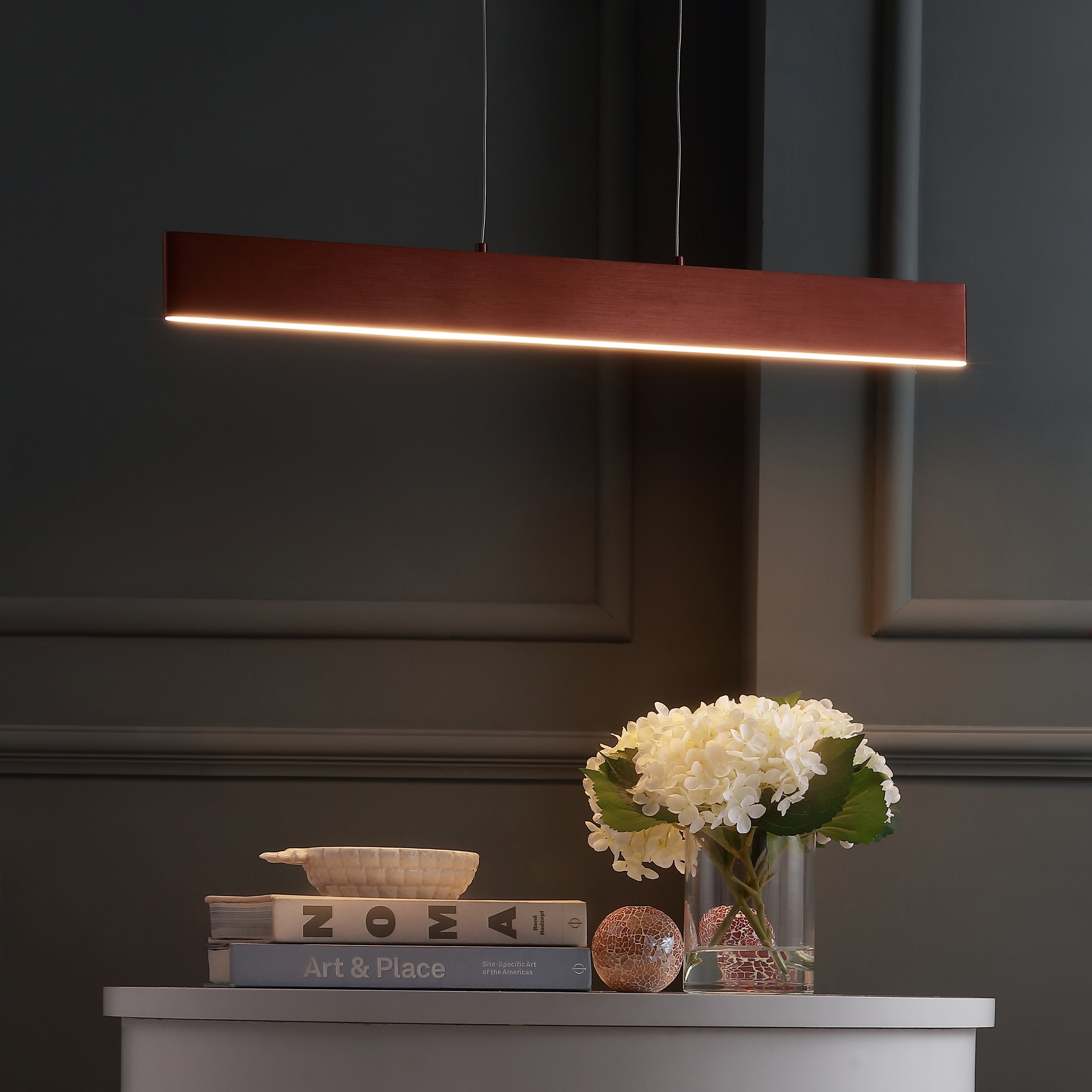 Draper Dimmable Adjustable Integrated LED Metal Linear Pendant