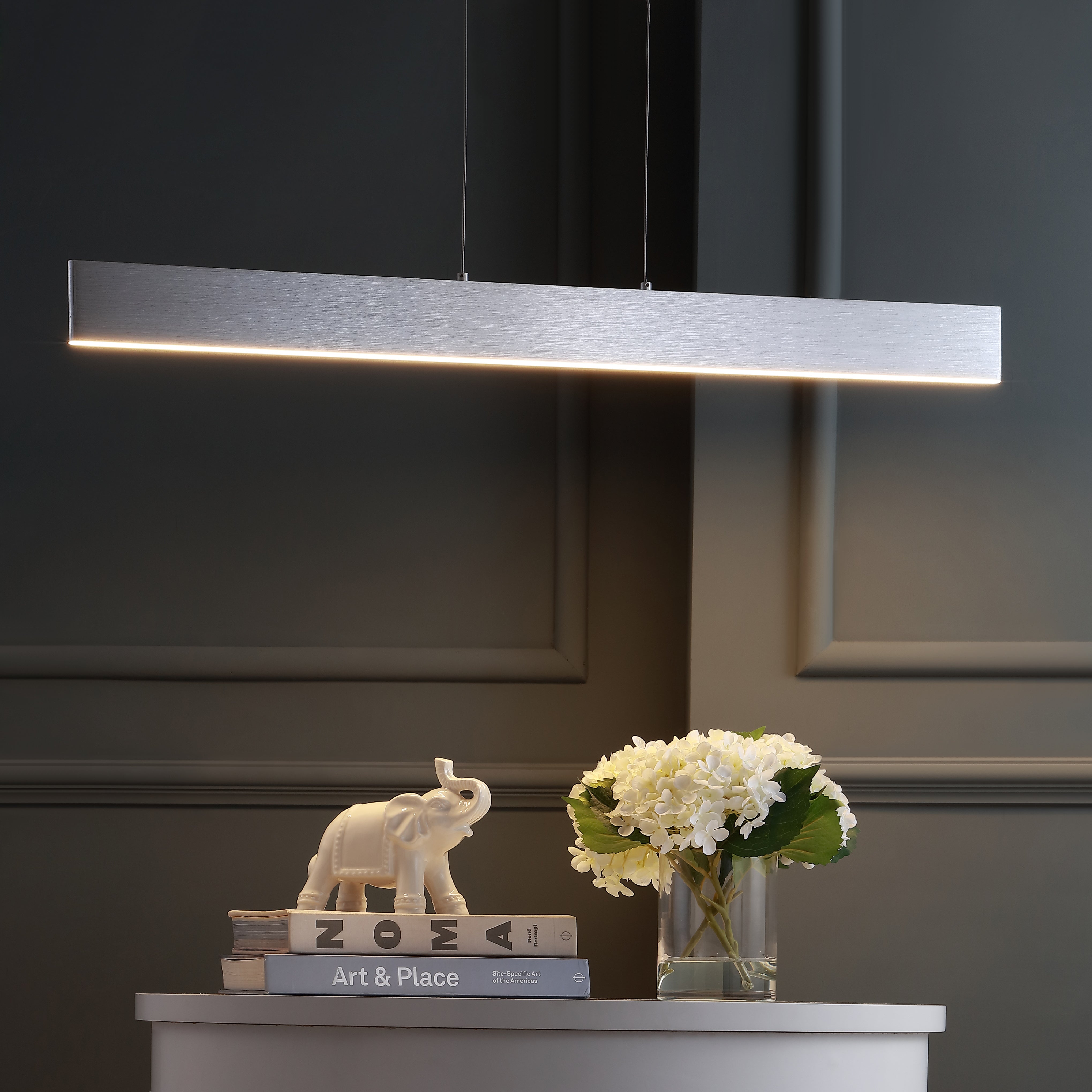 Draper Dimmable Adjustable Integrated LED Metal Linear Pendant