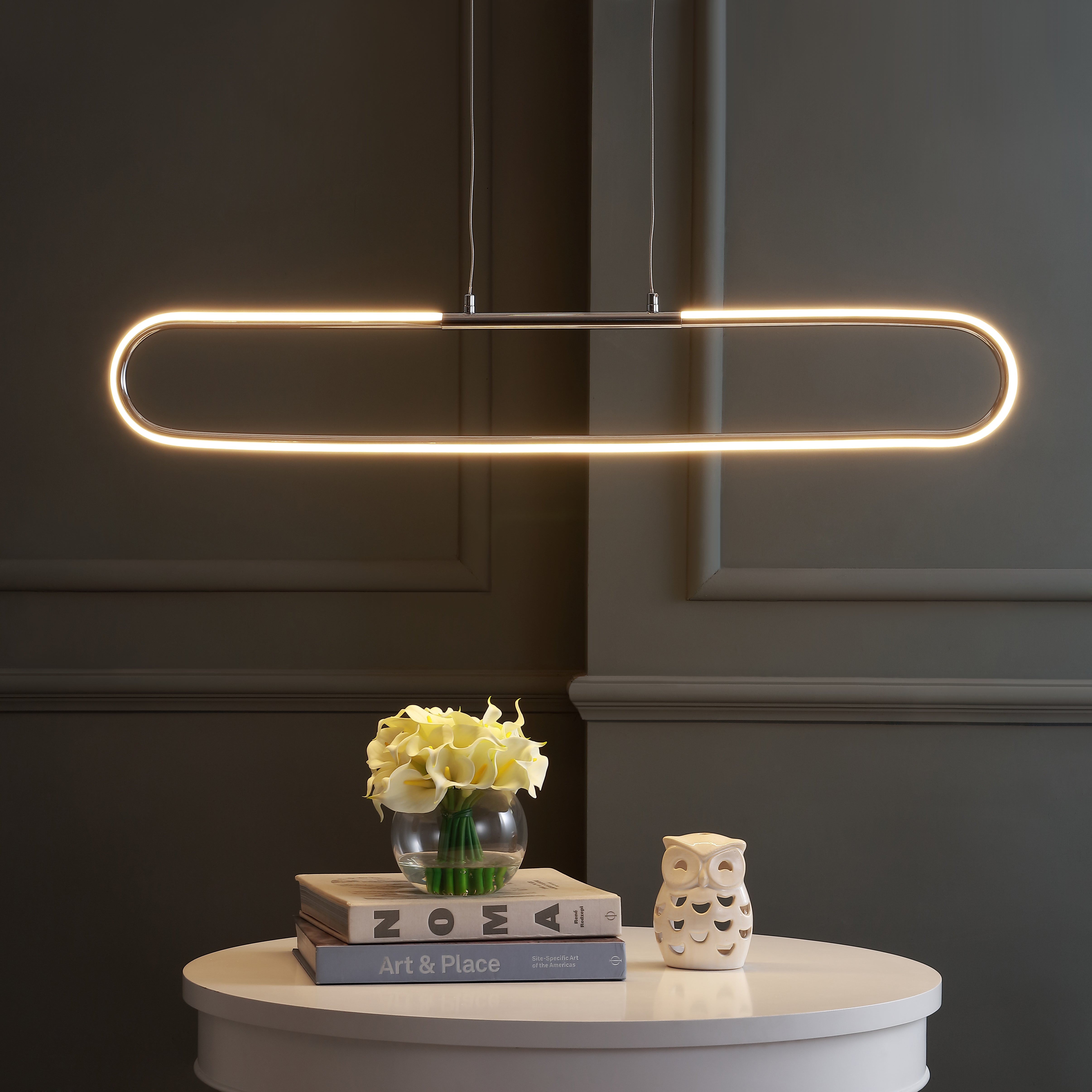 Ned Dimmable Adjustable Integrated LED Metal Linear Pendant