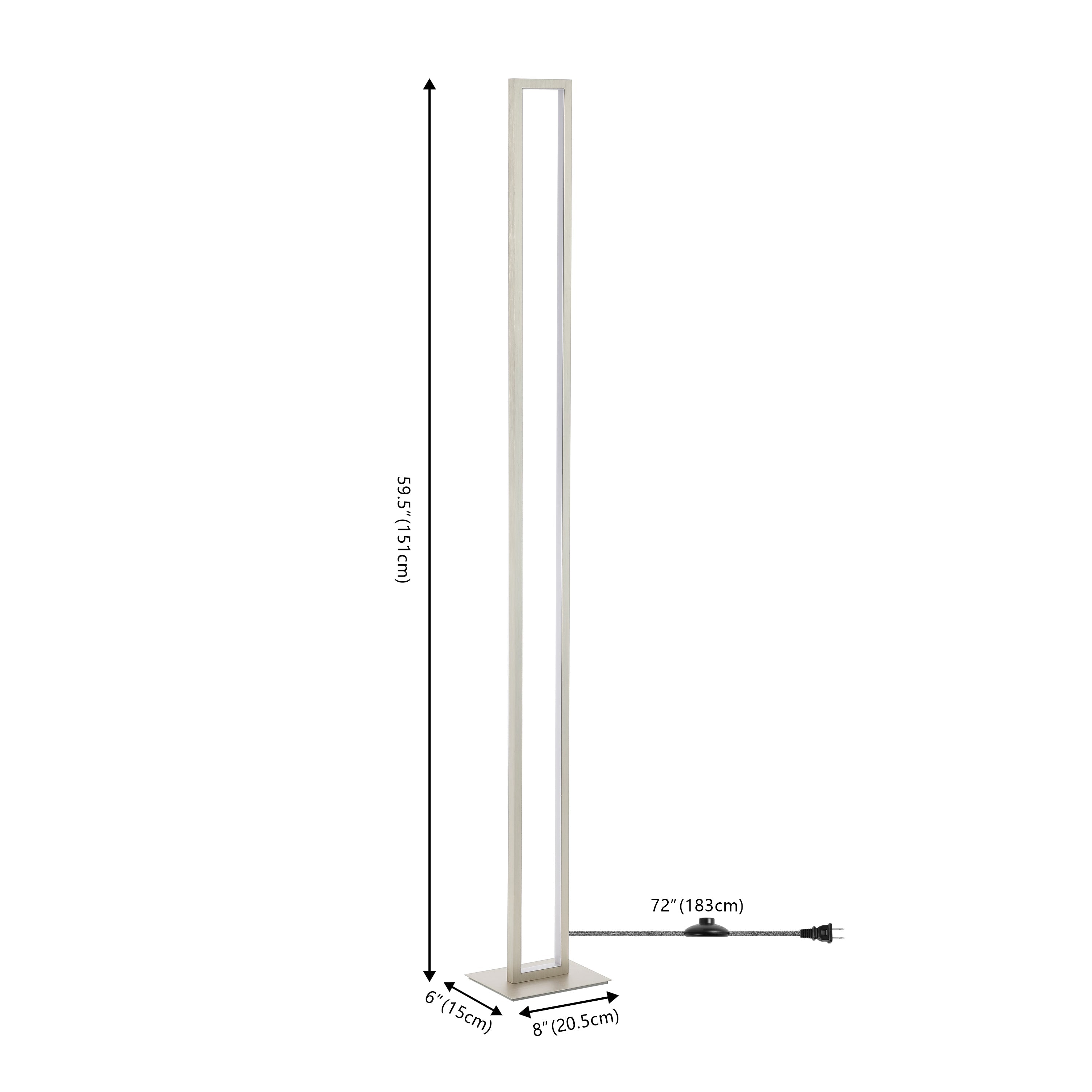 Johan Modern Minimalist Aluminum Integrated Tower LED Floor Lamp