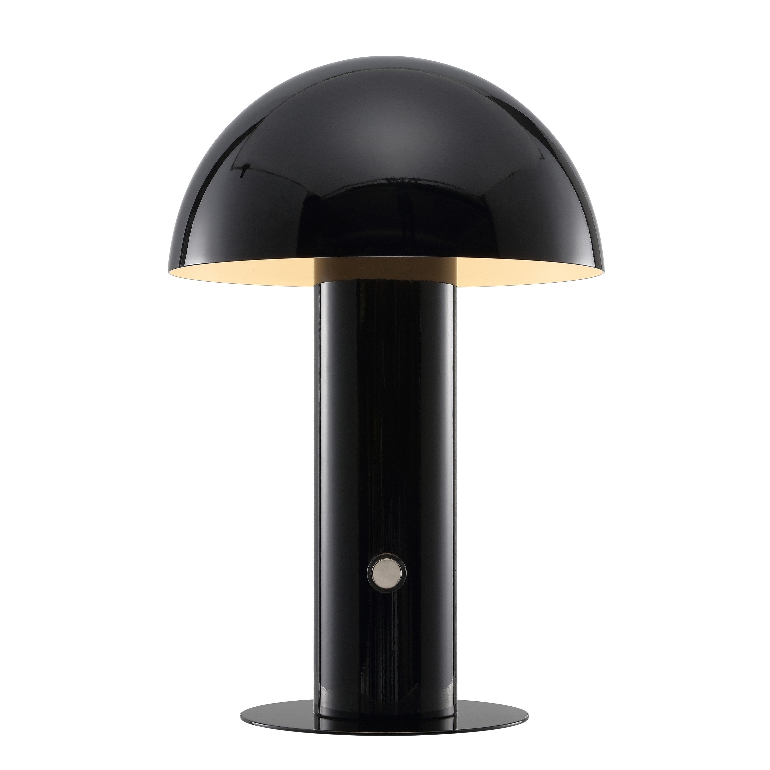 Boletus Contemporary Bohemian Rechargeable/Cordless Iron Integrated Portable LED Mushroom Table Lamp