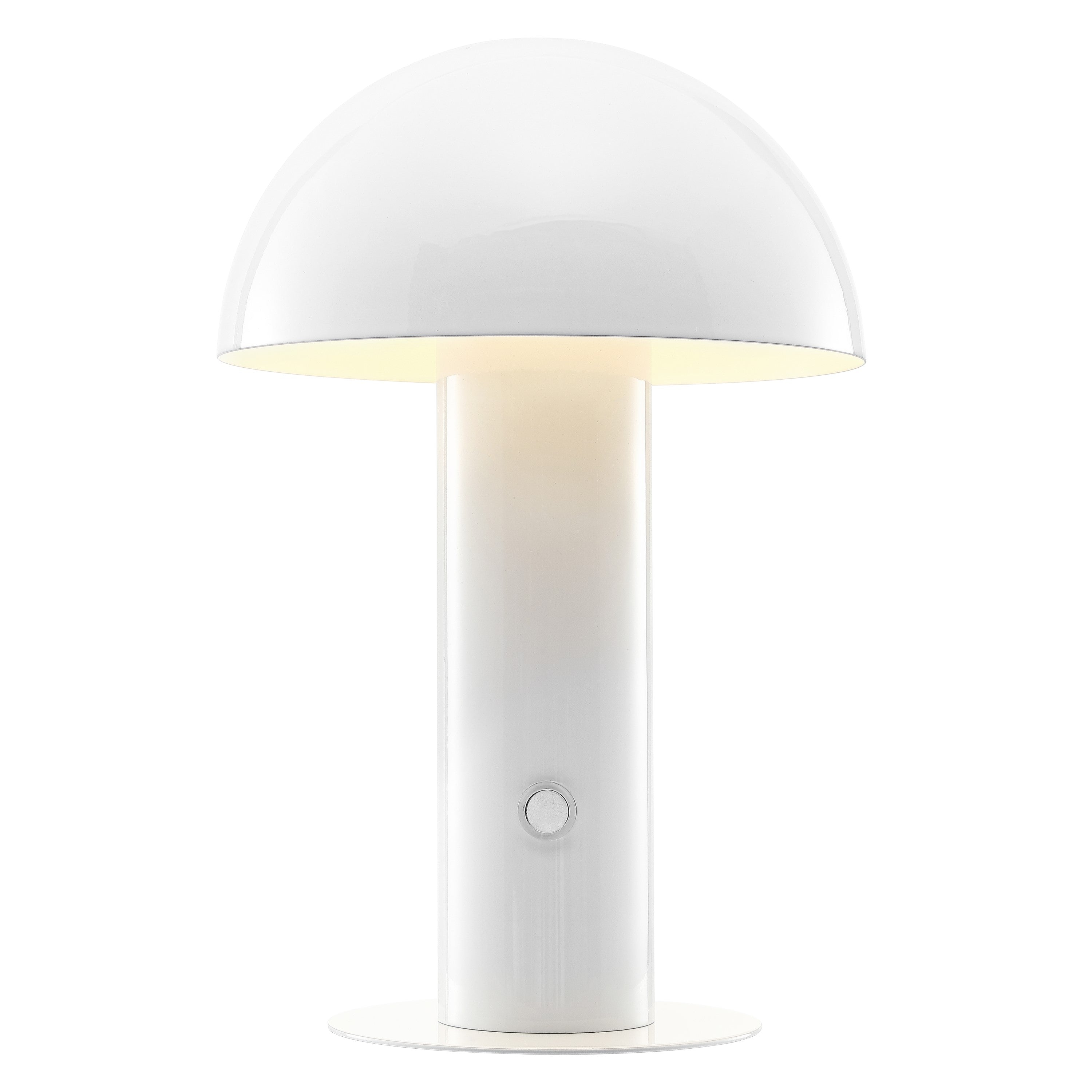 Boletus Contemporary Bohemian Rechargeable/Cordless Iron Integrated Portable LED Mushroom Table Lamp