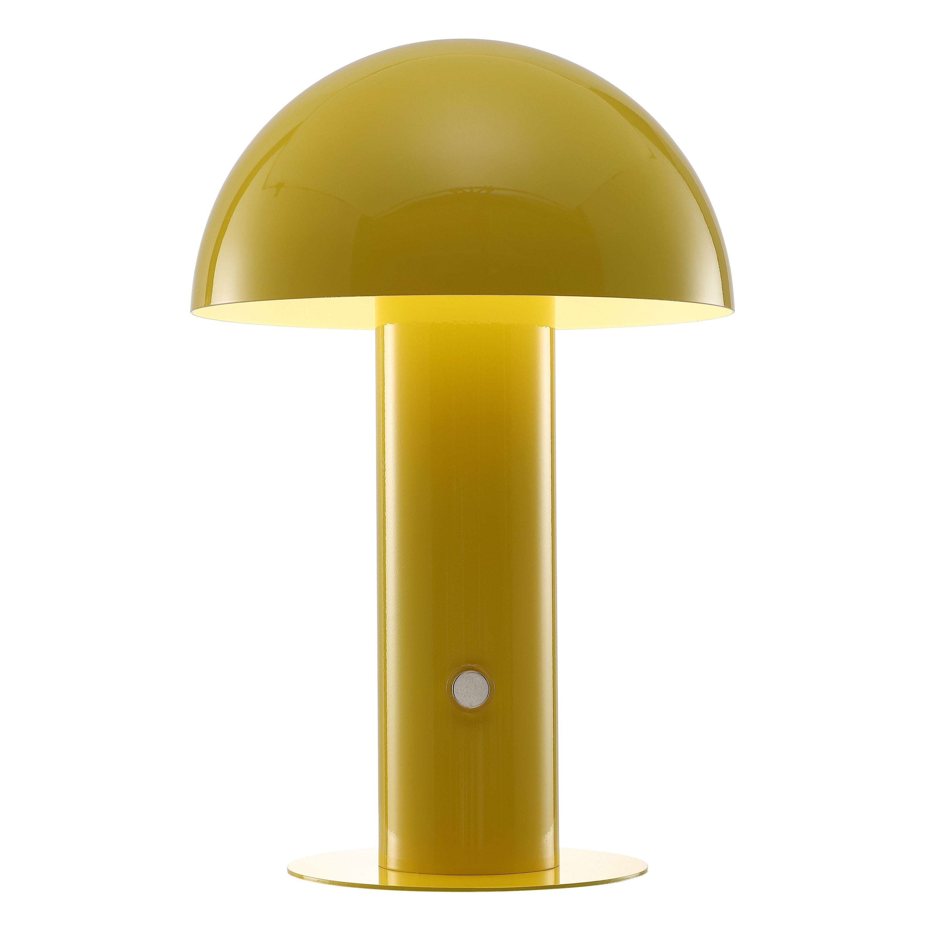 Boletus Contemporary Bohemian Rechargeable/Cordless Iron Integrated Portable LED Mushroom Table Lamp