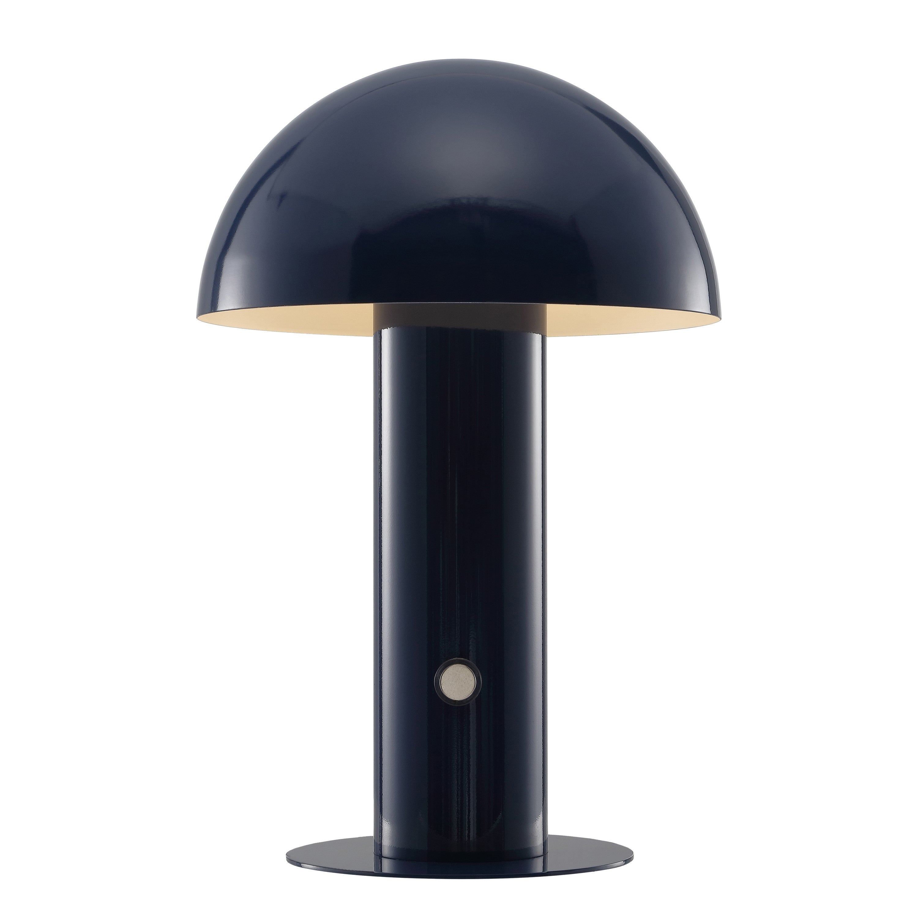 Boletus Contemporary Bohemian Rechargeable/Cordless Iron Integrated Portable LED Mushroom Table Lamp