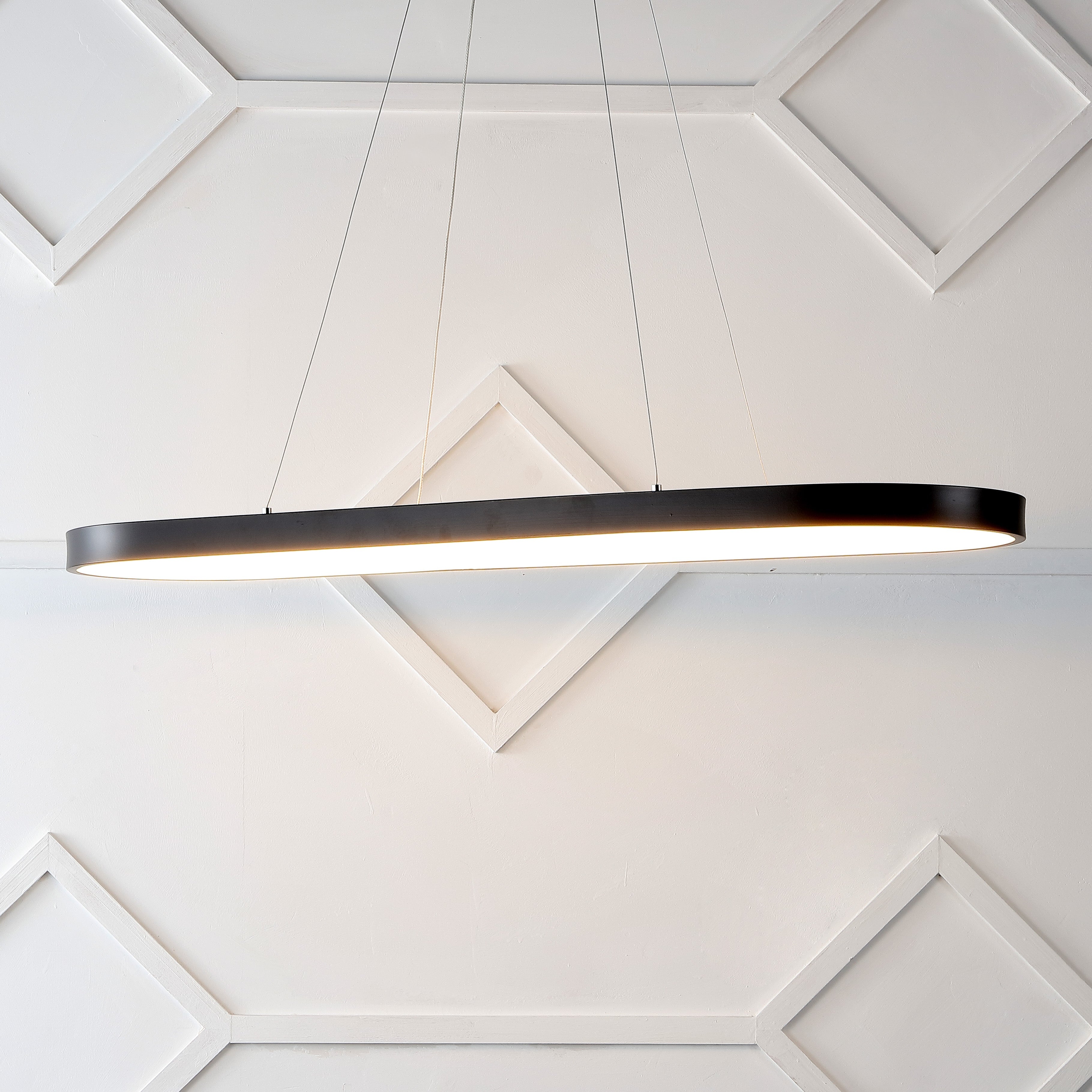 Nolan Modern Bohemian Iron Linear Integrated LED Pendant