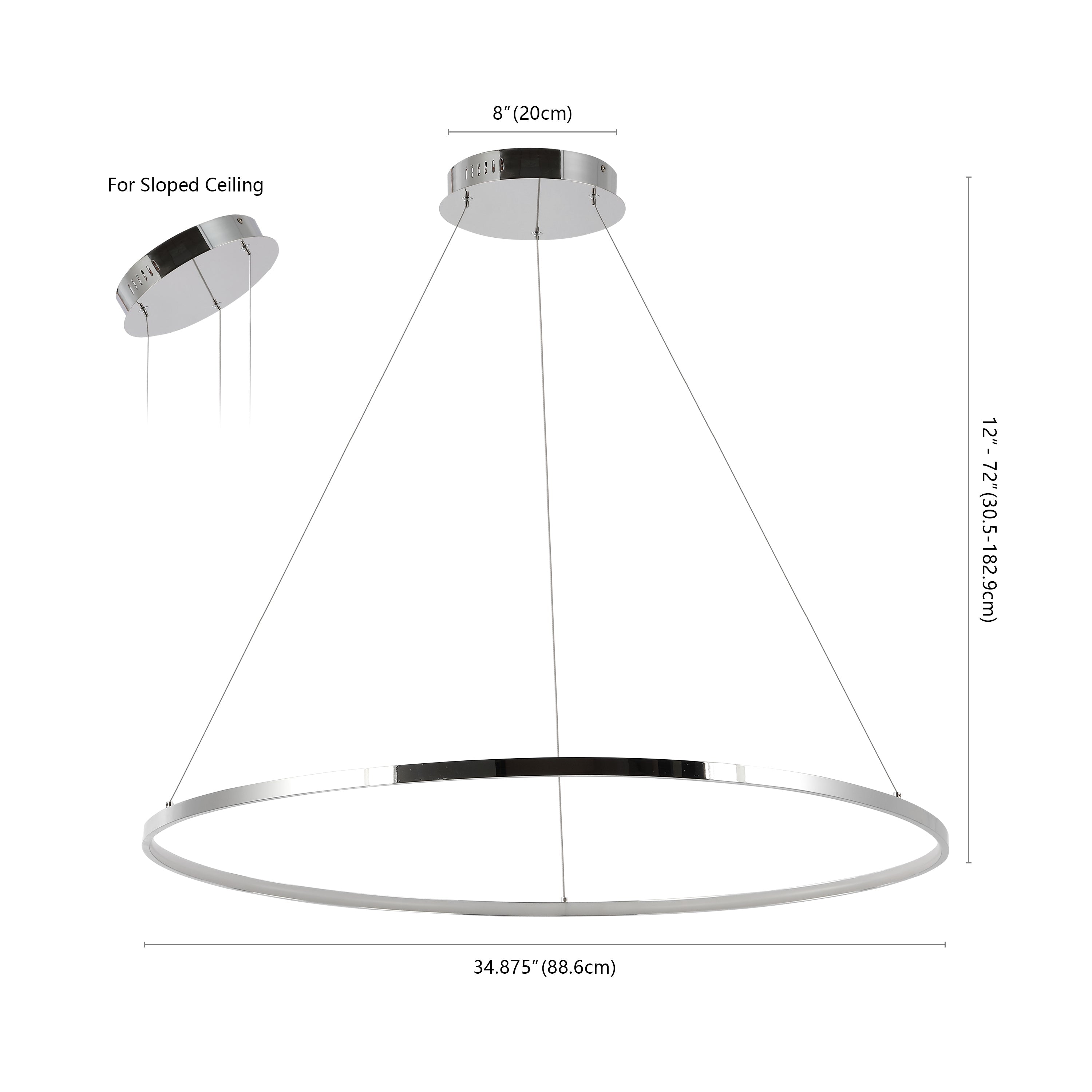Circulo Modern Bohemian Iron Integrated LED Pendant