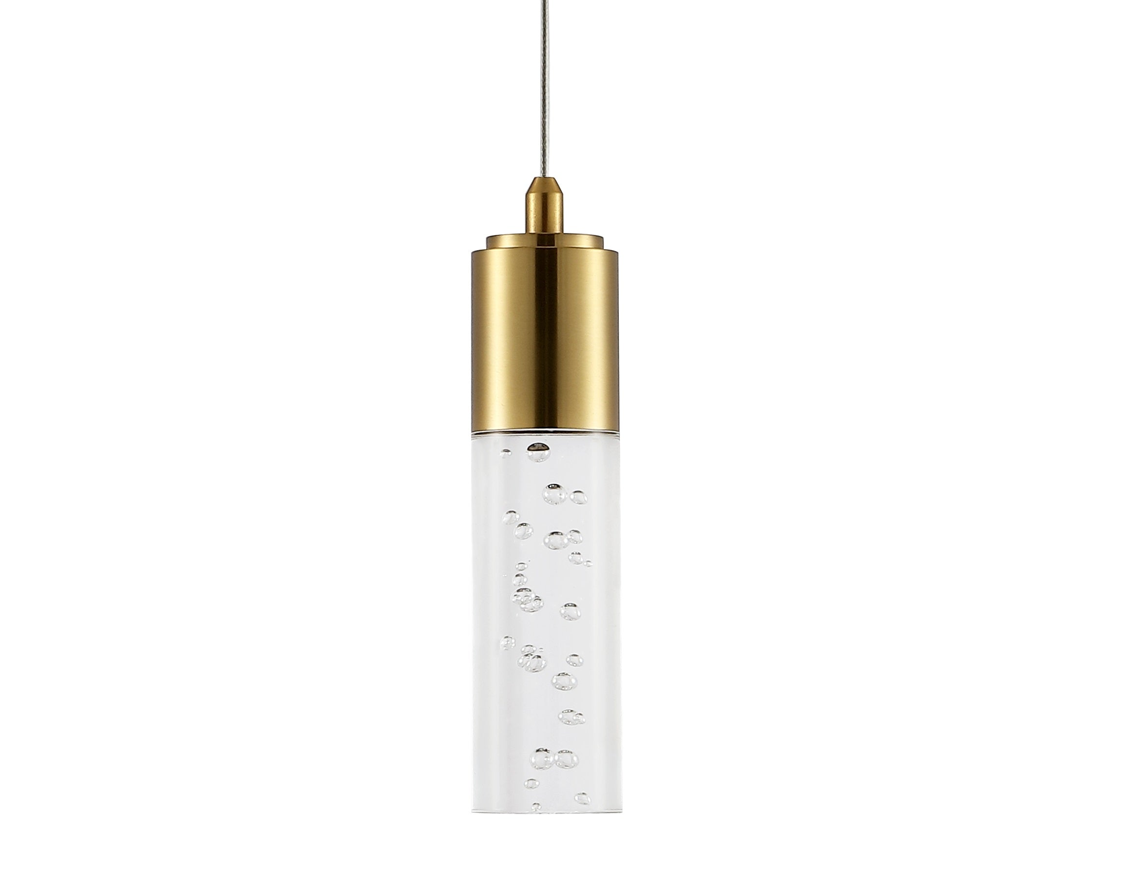 Bolha 1-Light Bubble Acrylic/Iron Modern Minimalist Integrated LED Pendant