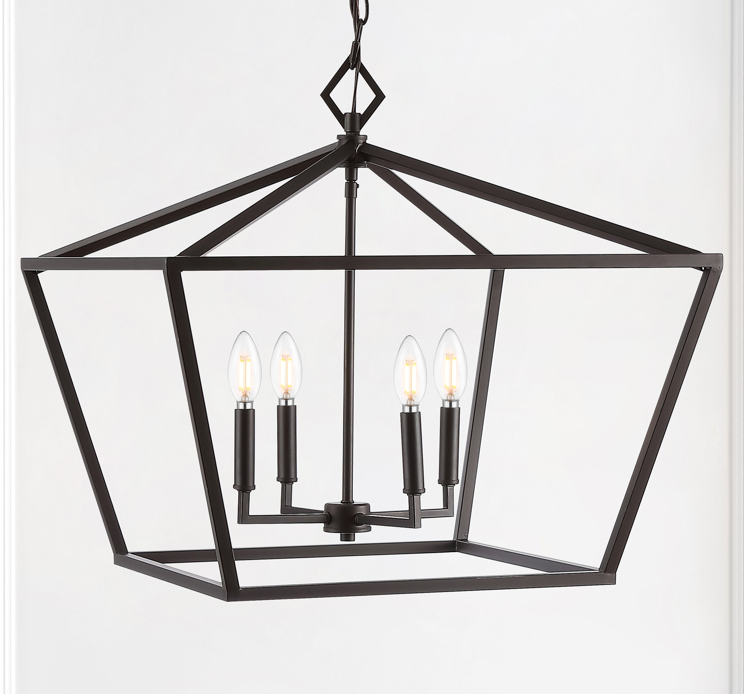 Gatsby 4-Light Adjustable Iron Rustic Glam LED Pendant