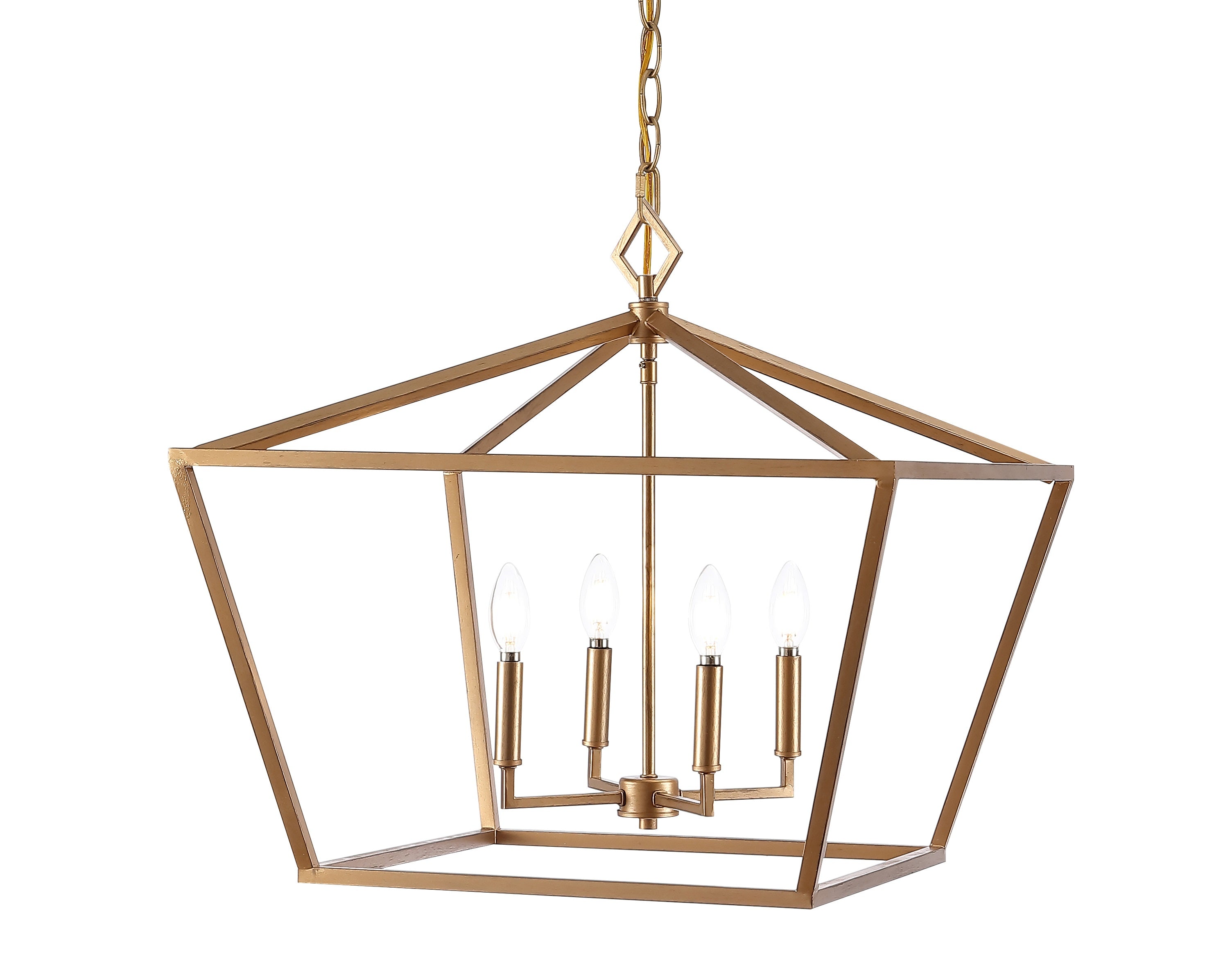 Gatsby 4-Light Adjustable Iron Rustic Glam LED Pendant