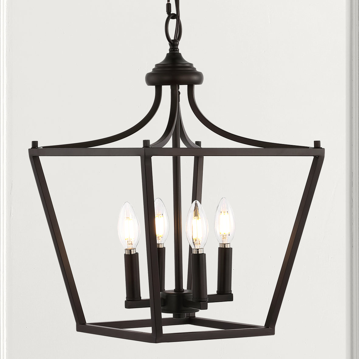 Camden 4-Light Iron Classic Midcentury Pendant Lantern