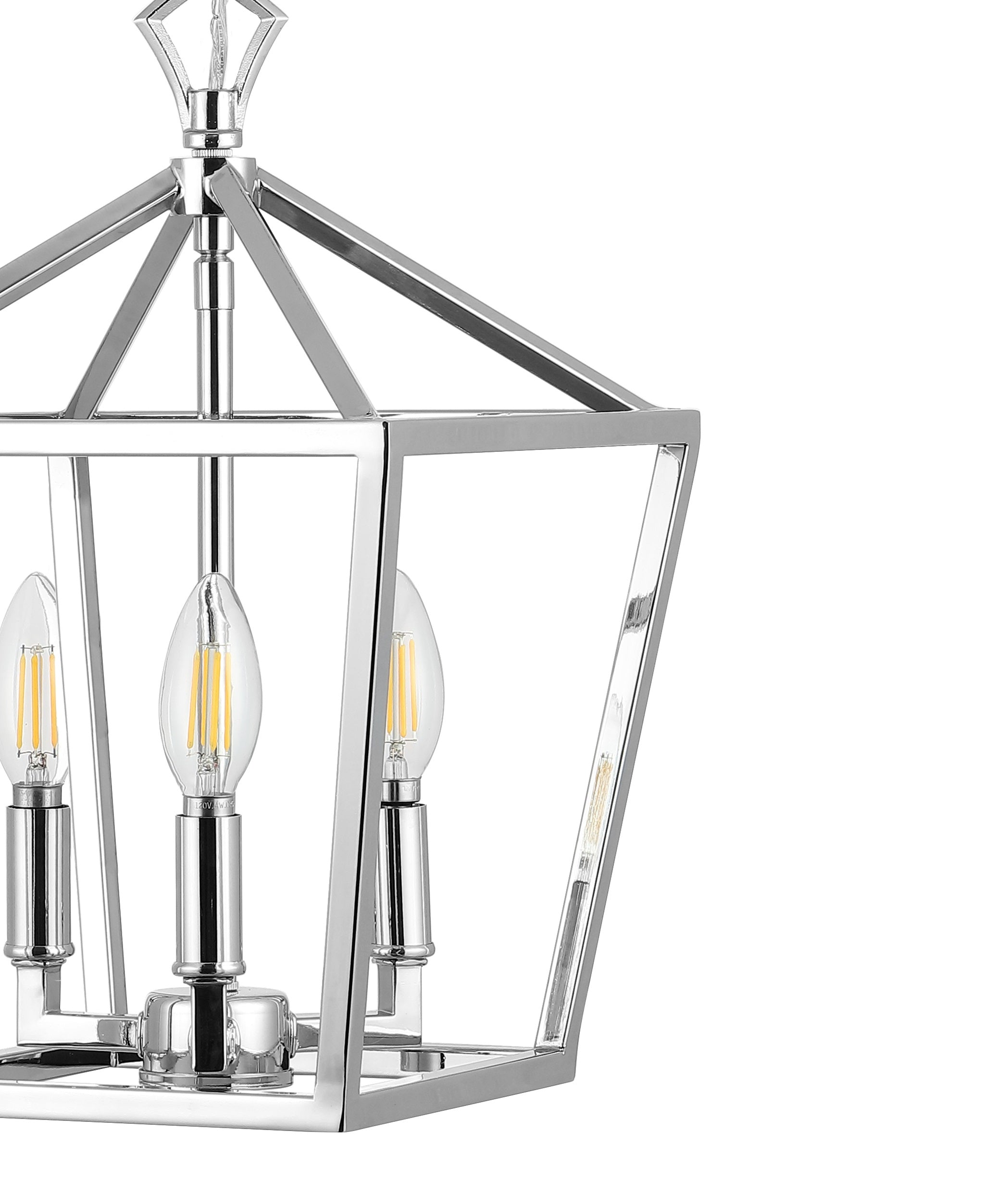 Ojai 3-Light Iron Classic Modern Pagoda LED Pendant Lantern