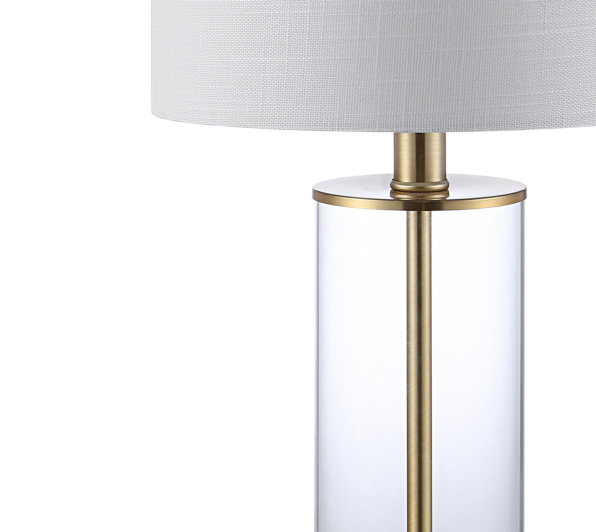 Abner Glass Modern Contemporary USB Charging LED Table Lamp