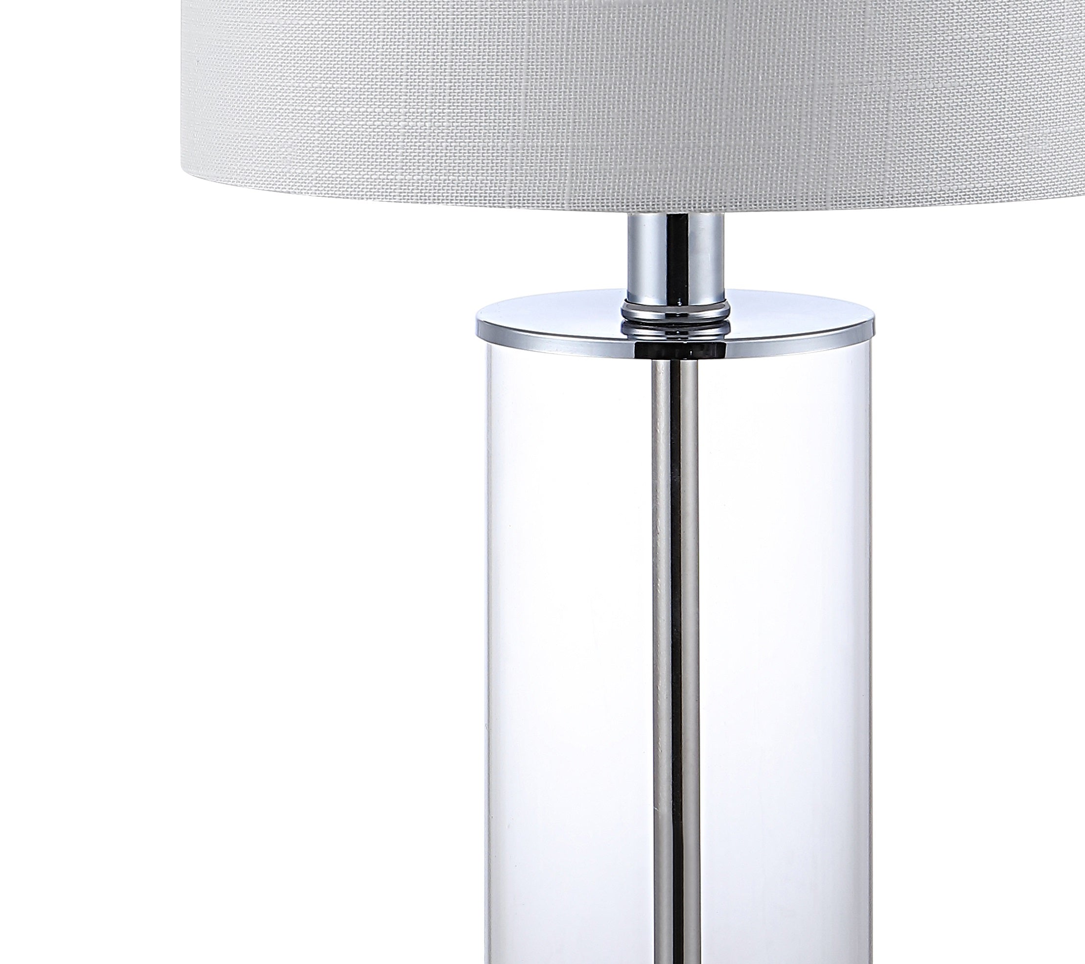 Abner Glass Modern Contemporary USB Charging LED Table Lamp