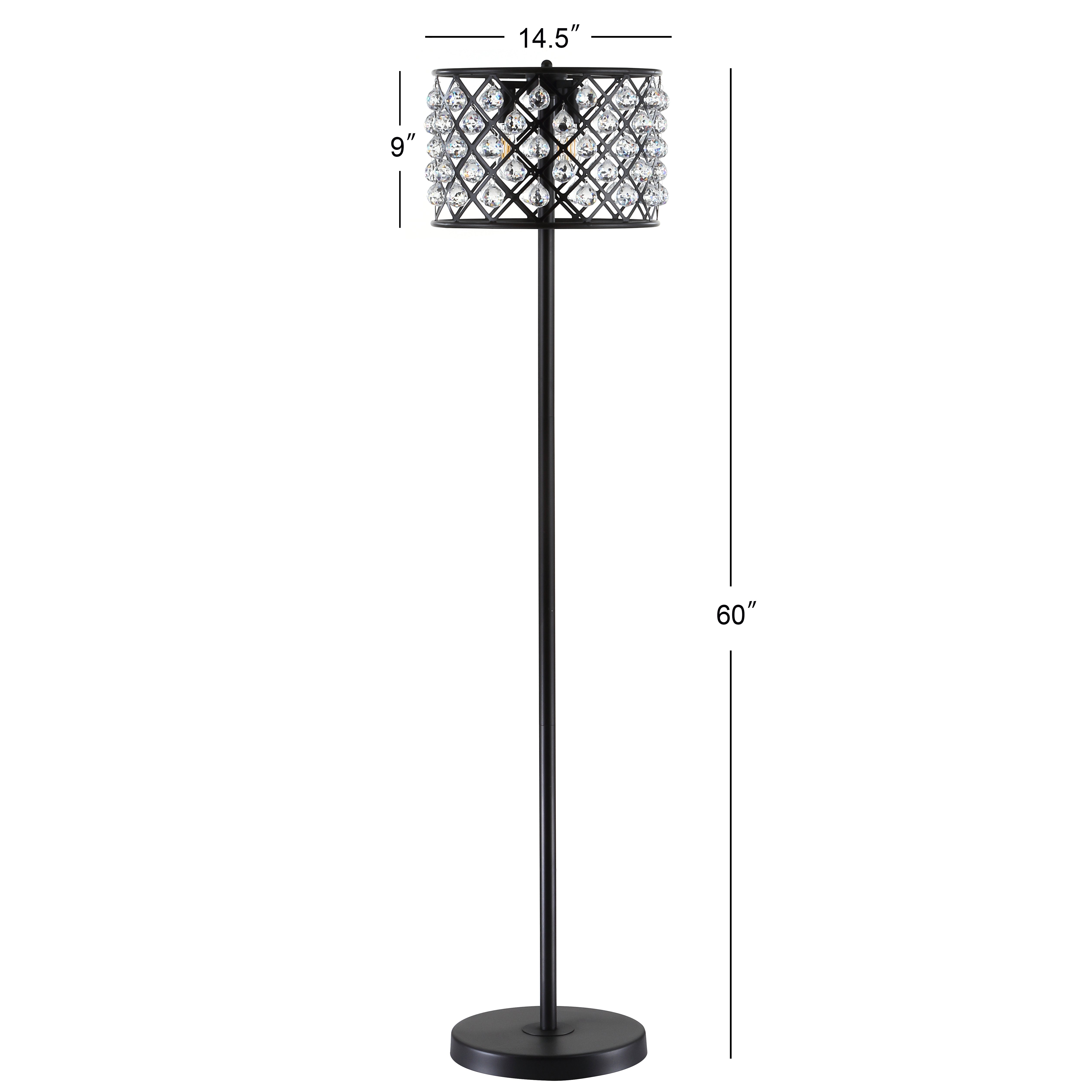 Elizabeth Crystal/Metal LED Floor Lamp