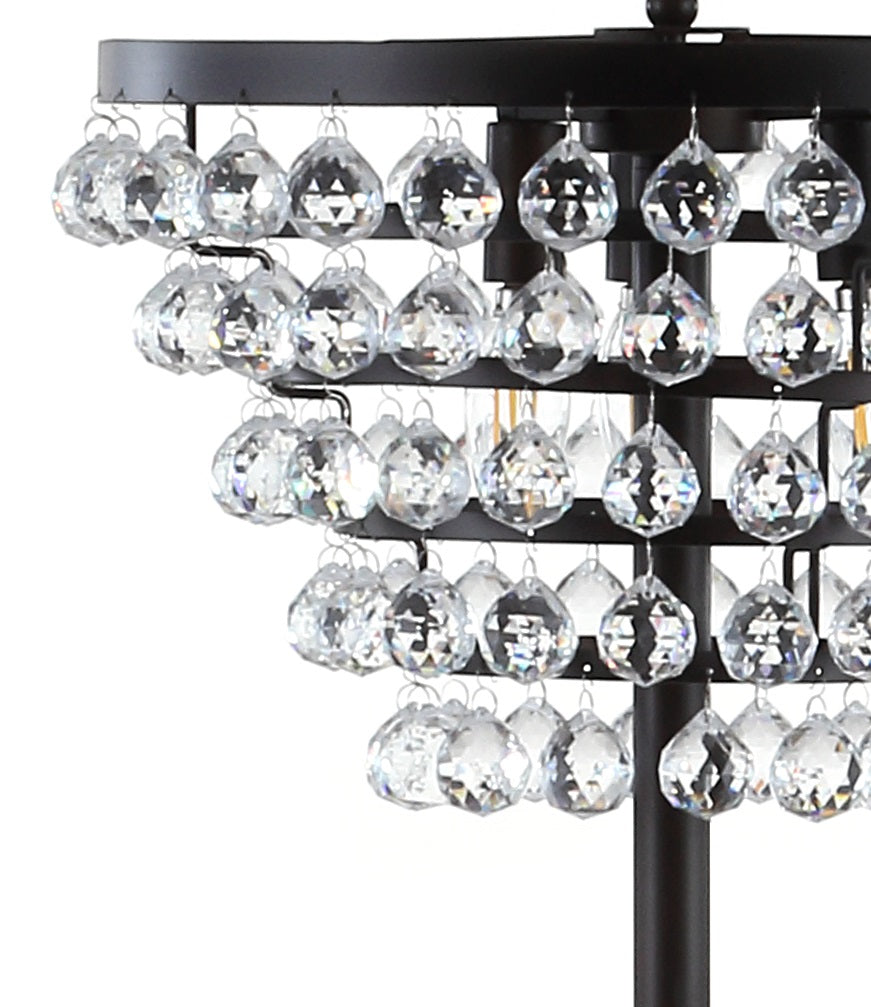 Jemma Crystal/Metal LED Floor Lamp