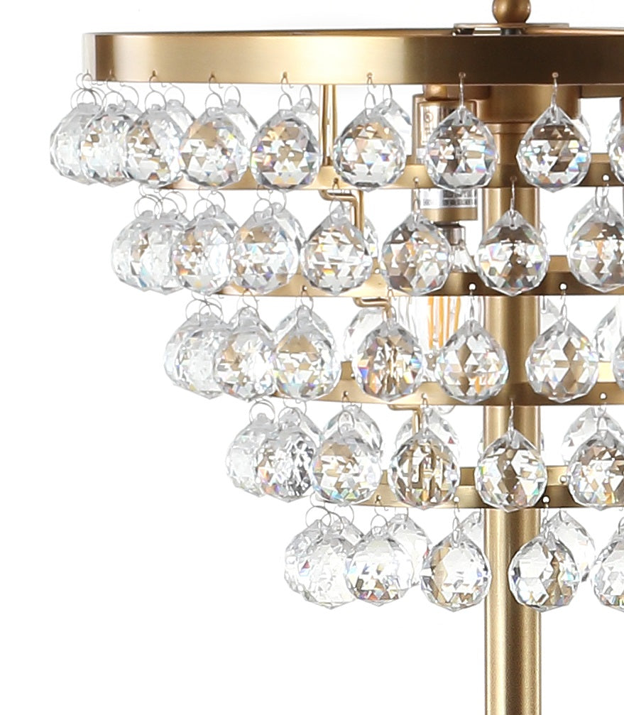 Jemma Crystal/Metal LED Floor Lamp