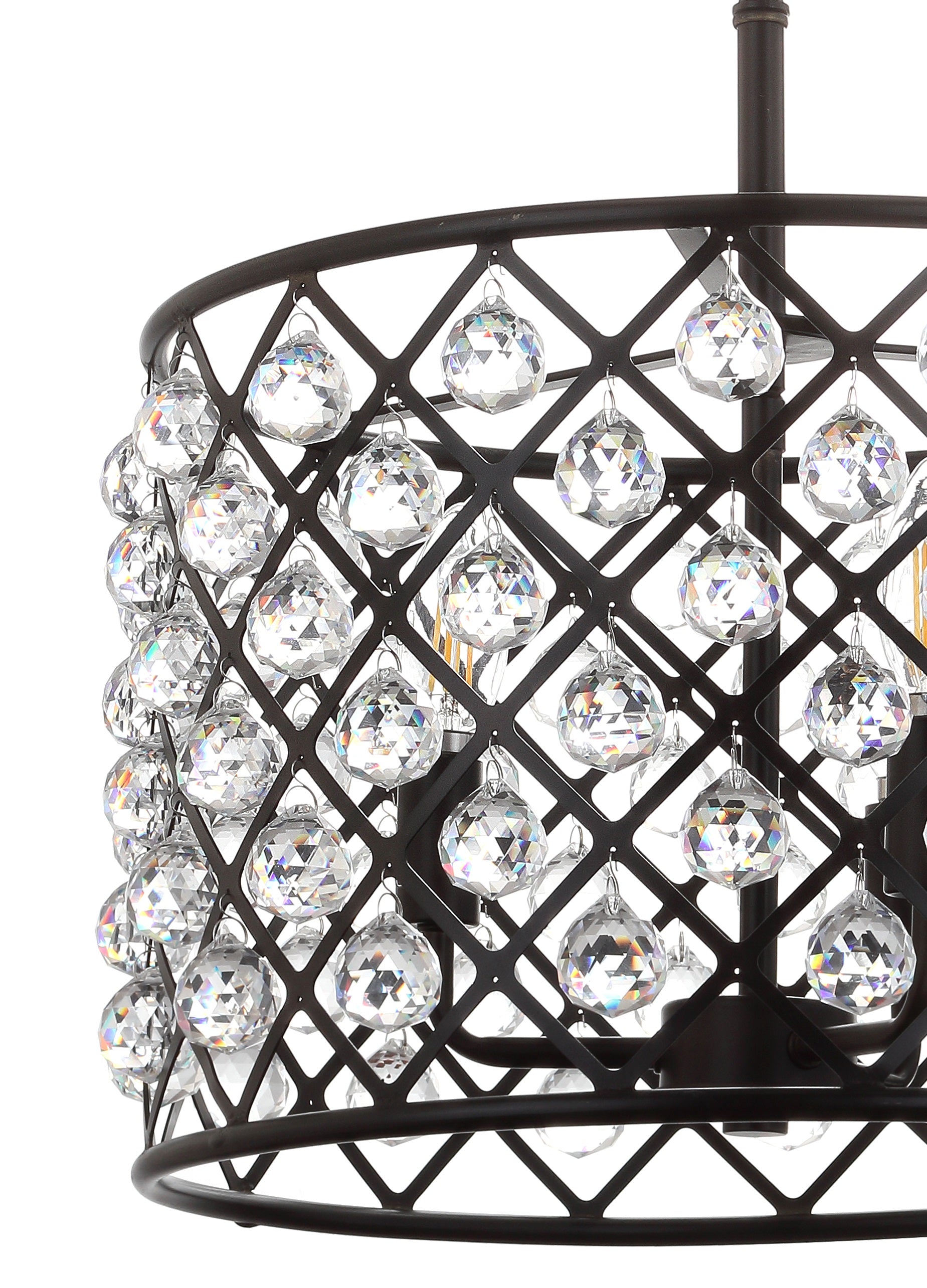 Gabrielle Crystal/Metal LED Pendant