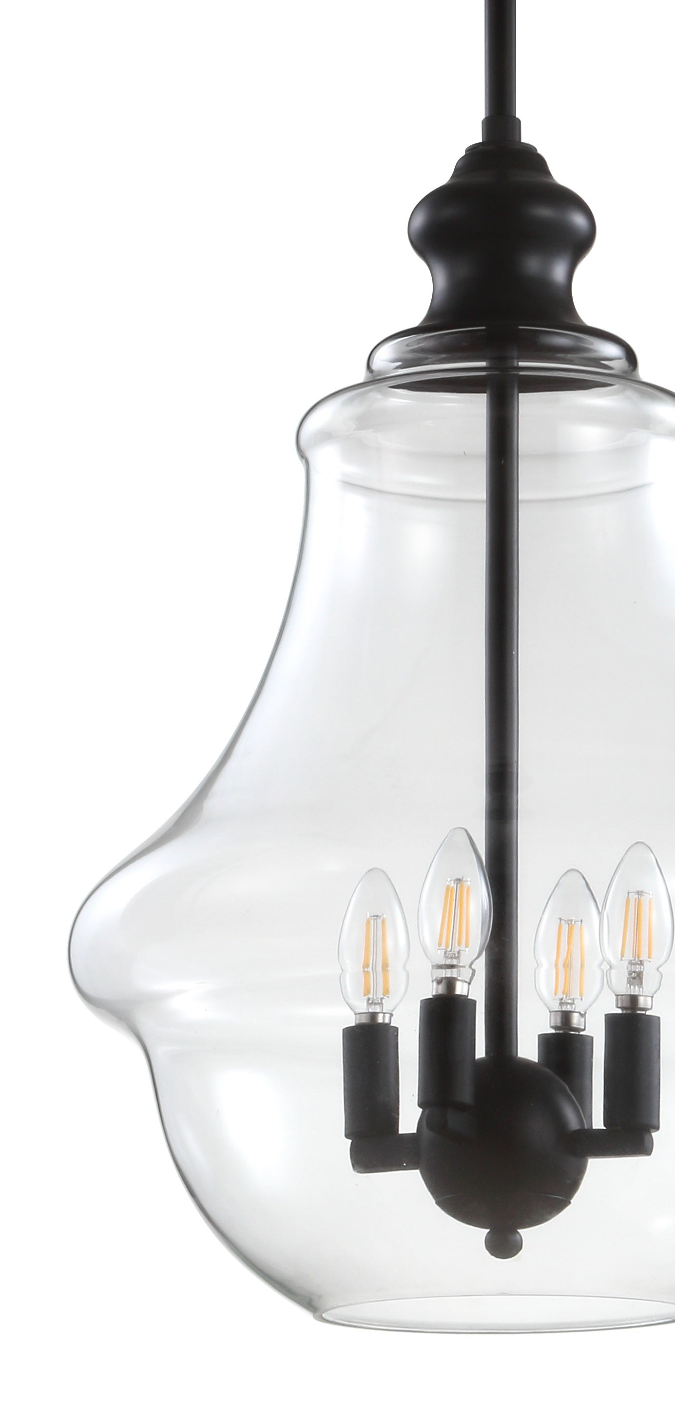 Adam Adjustable Metal/Glass LED Pendant