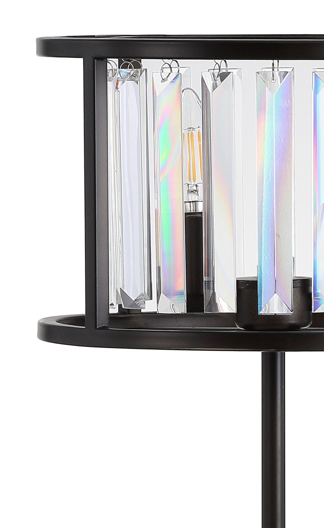 Bevin Metal/Crystal LED Table Lamp