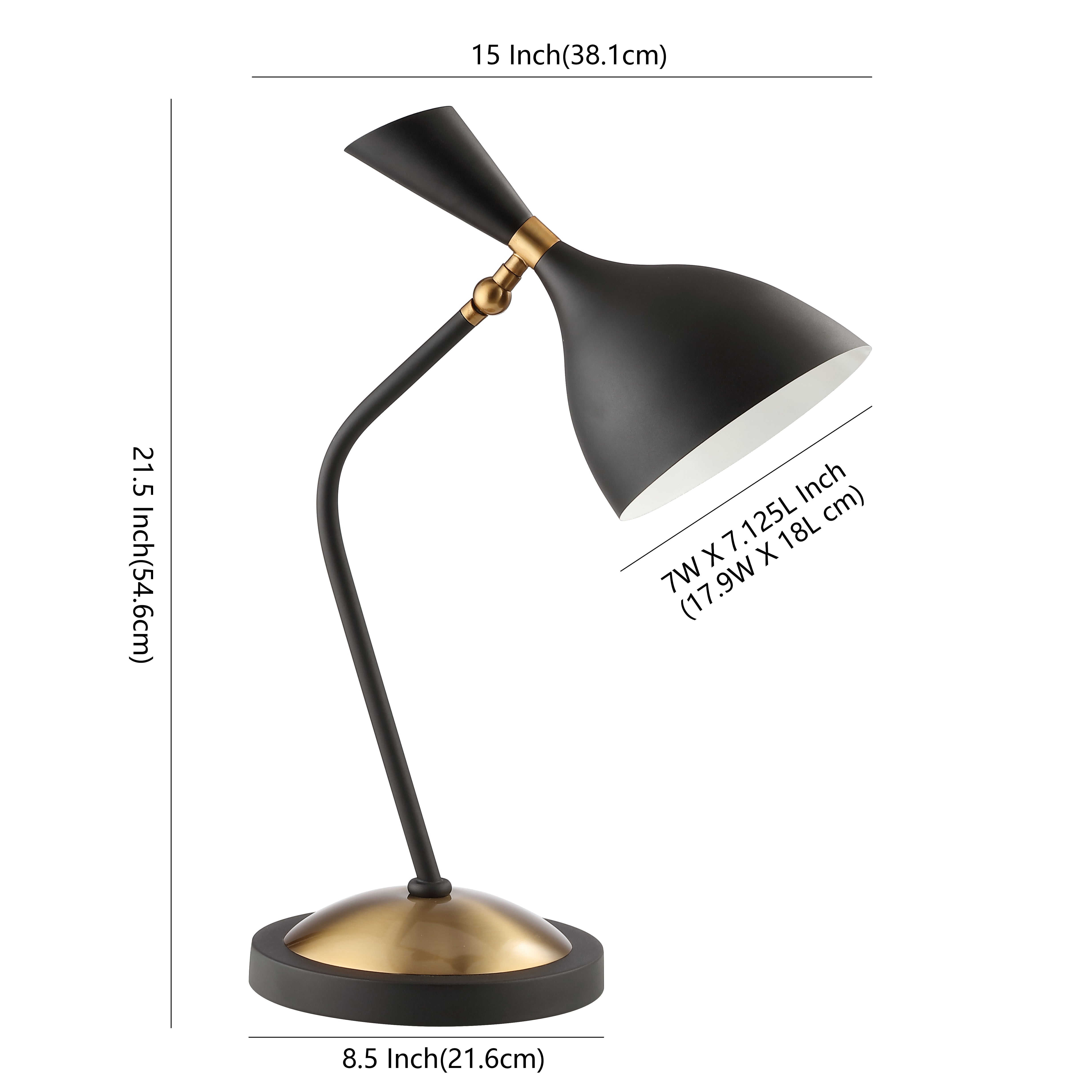 Albert Iron Retro Mid-Century LED Table Lamp