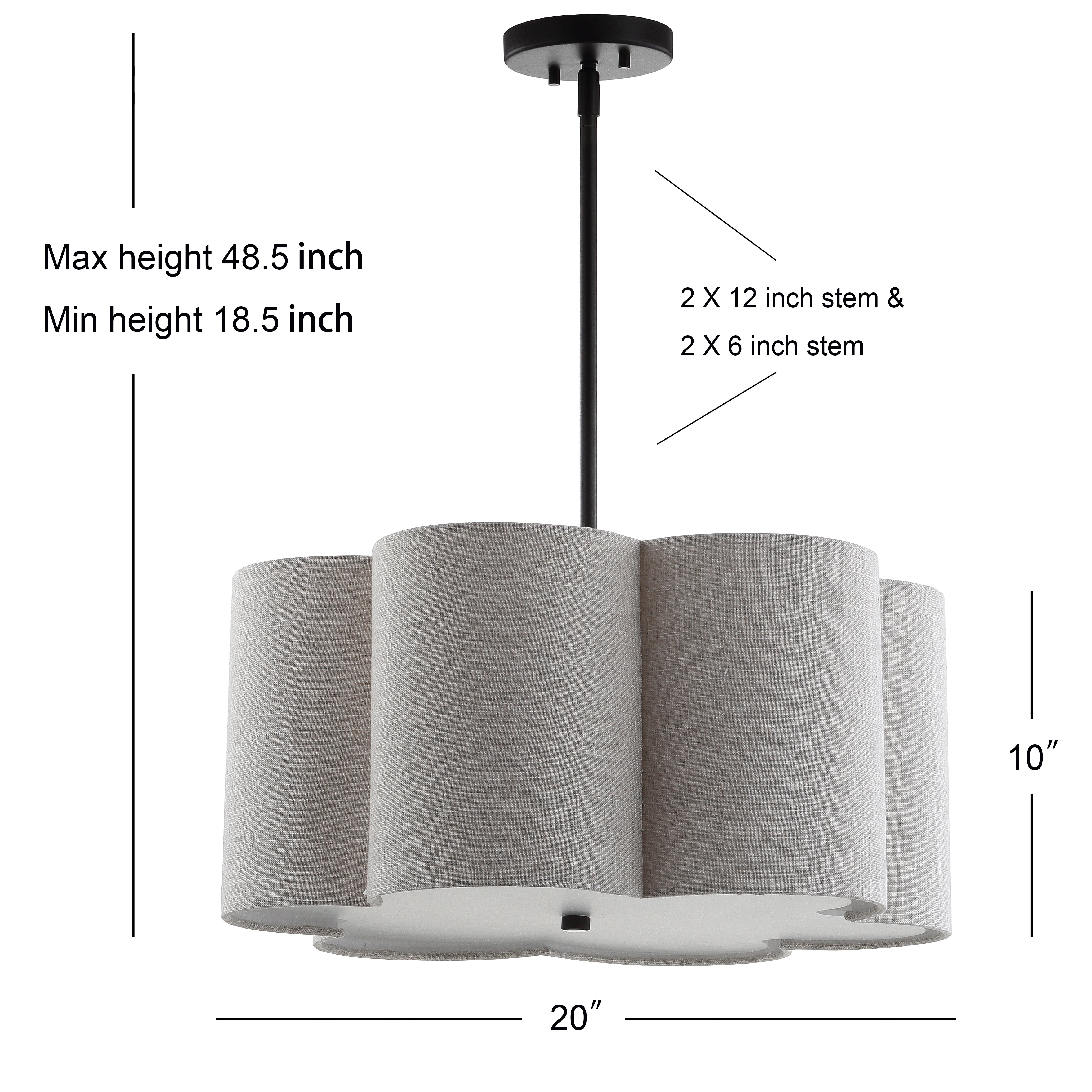 Heather Adjustable Metal LED Pendant