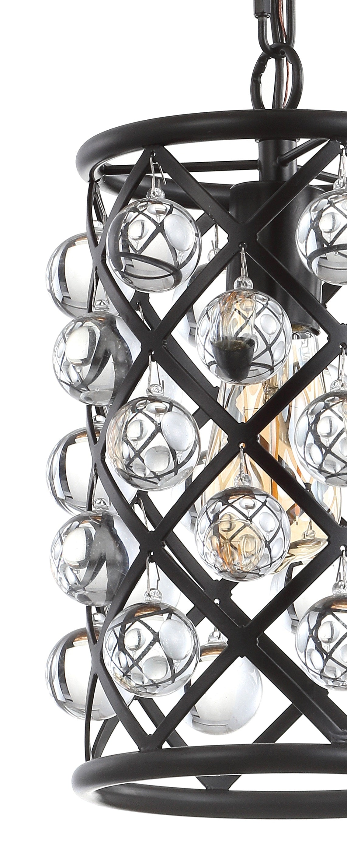 Gabrielle Metal/Crystal LED Pendant