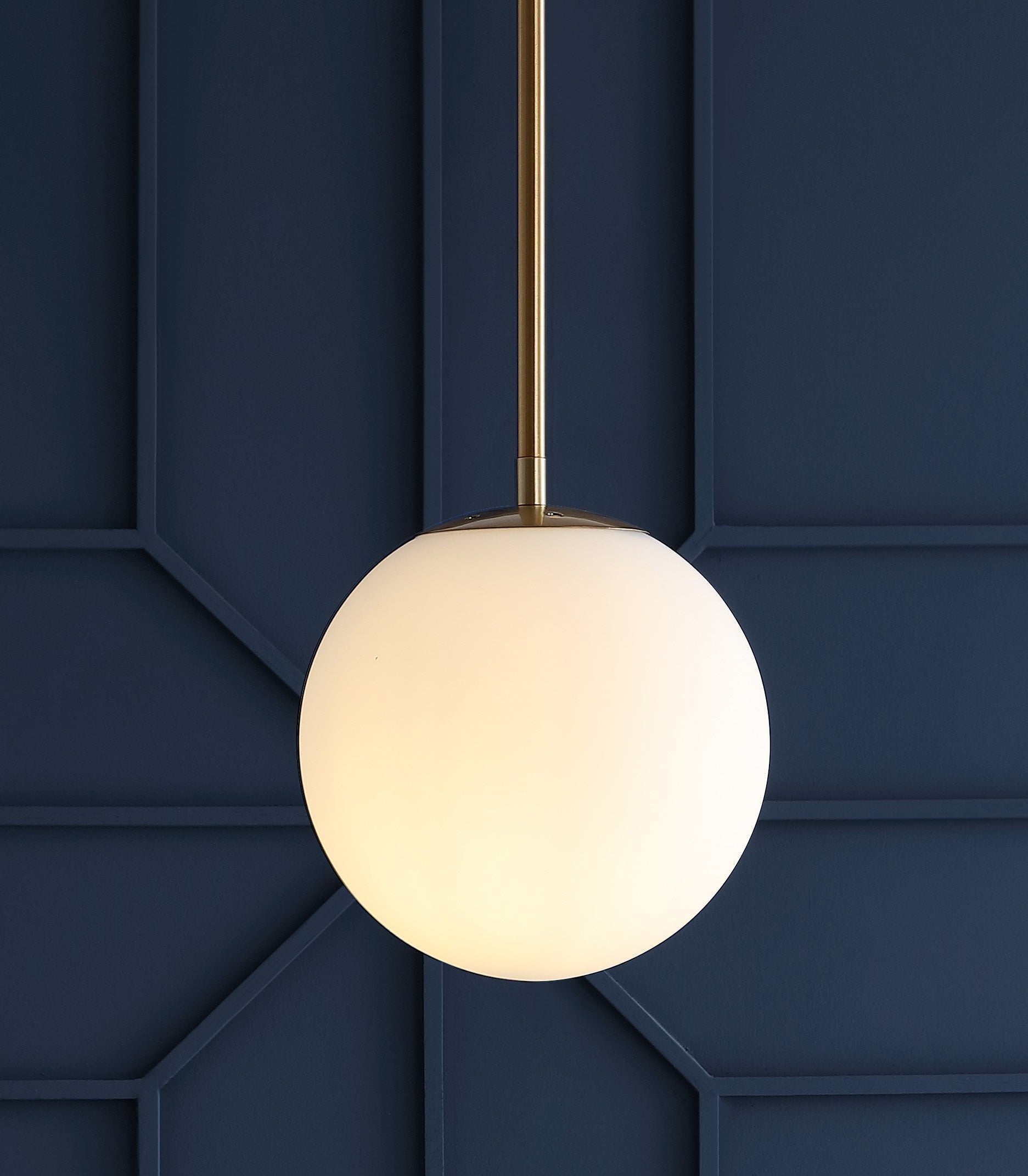 Bleecker Metal/Glass Globe LED Pendant