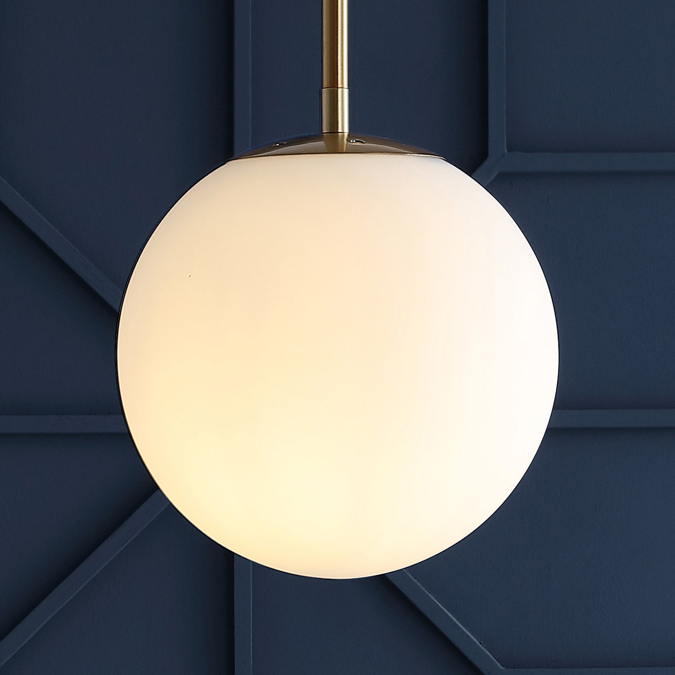 Bleecker Metal/Glass Globe LED Pendant