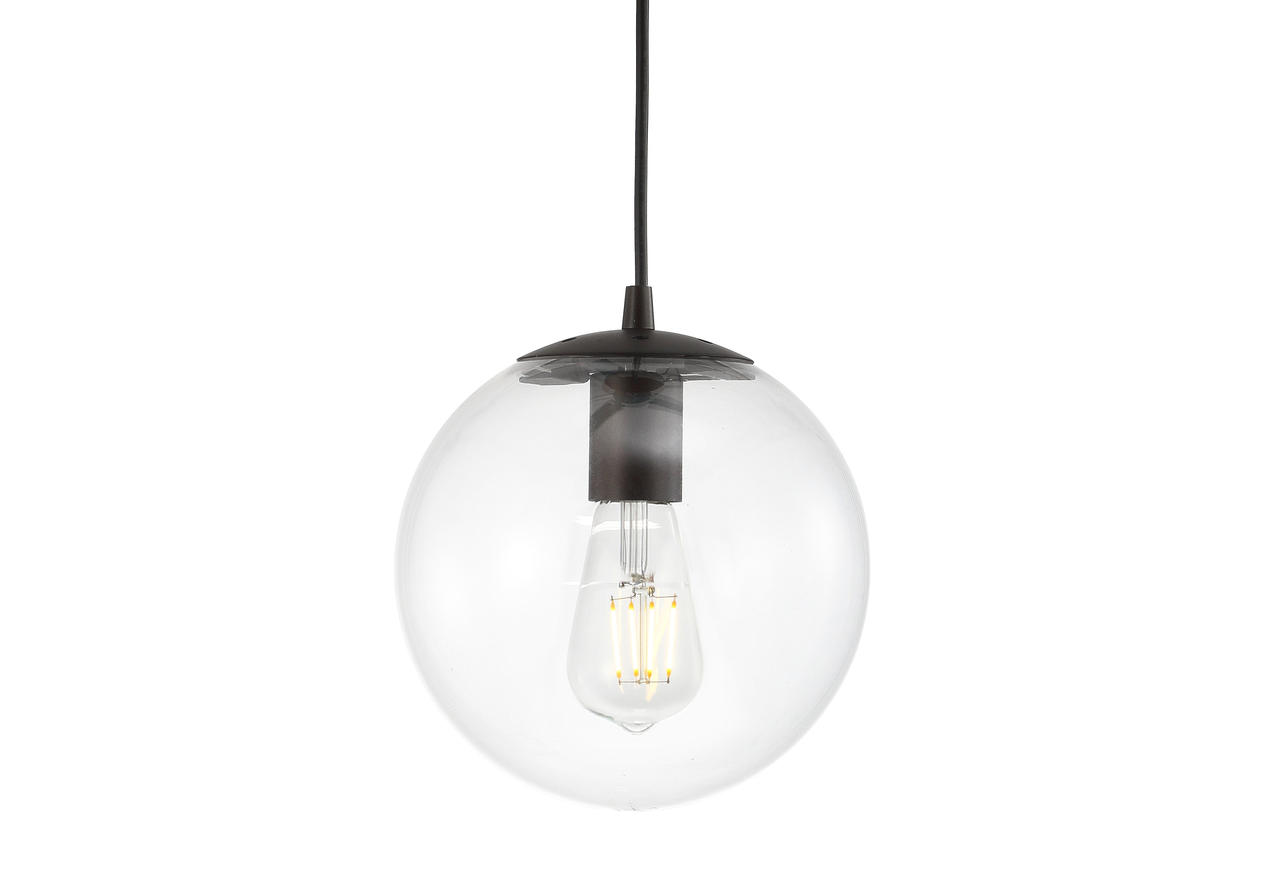 Bleecker Metal/Glass Globe LED Pendant