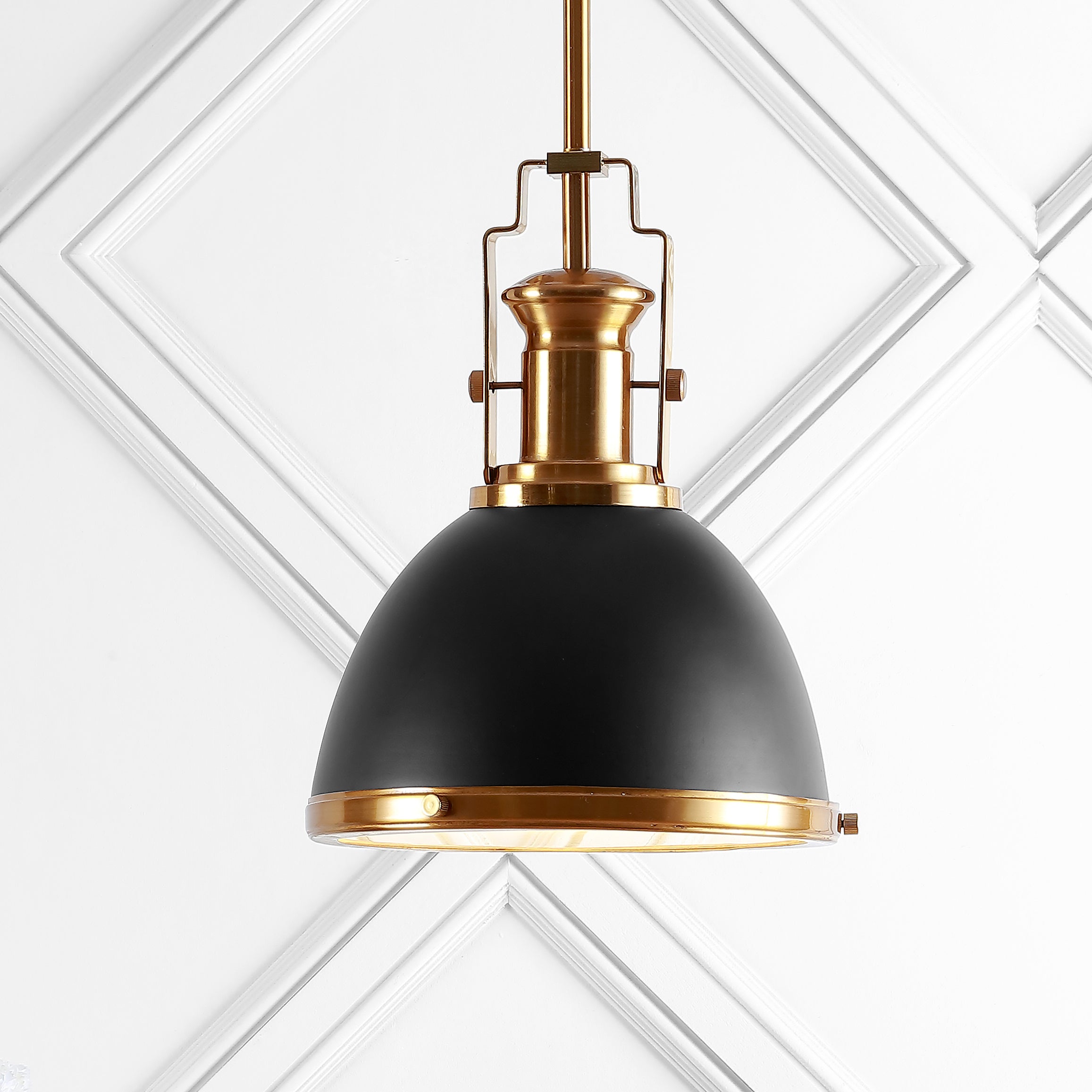 Homer 1-Light Modern Industrial Iron LED Dome Pendant
