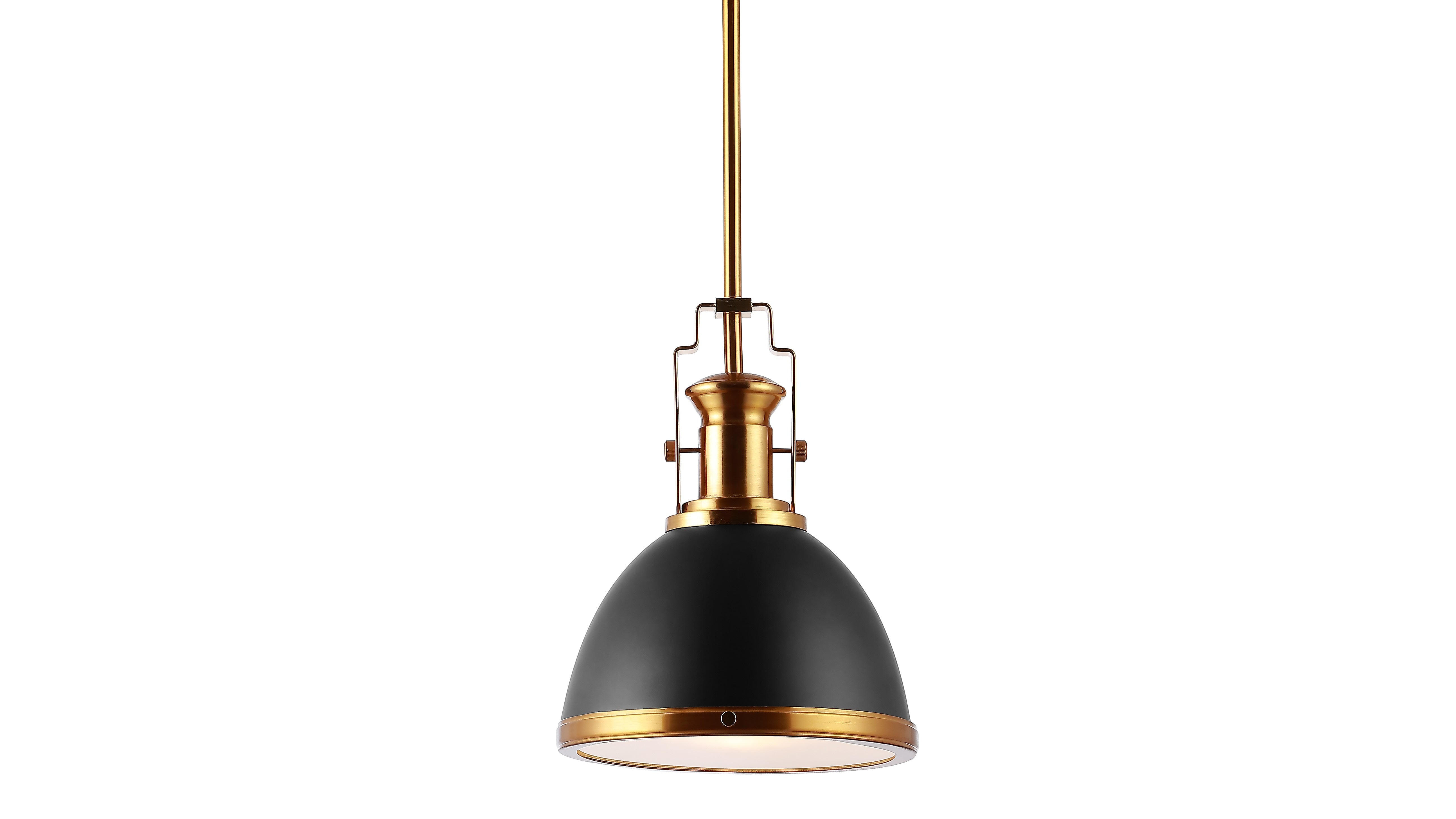 Homer 1-Light Modern Industrial Iron LED Dome Pendant