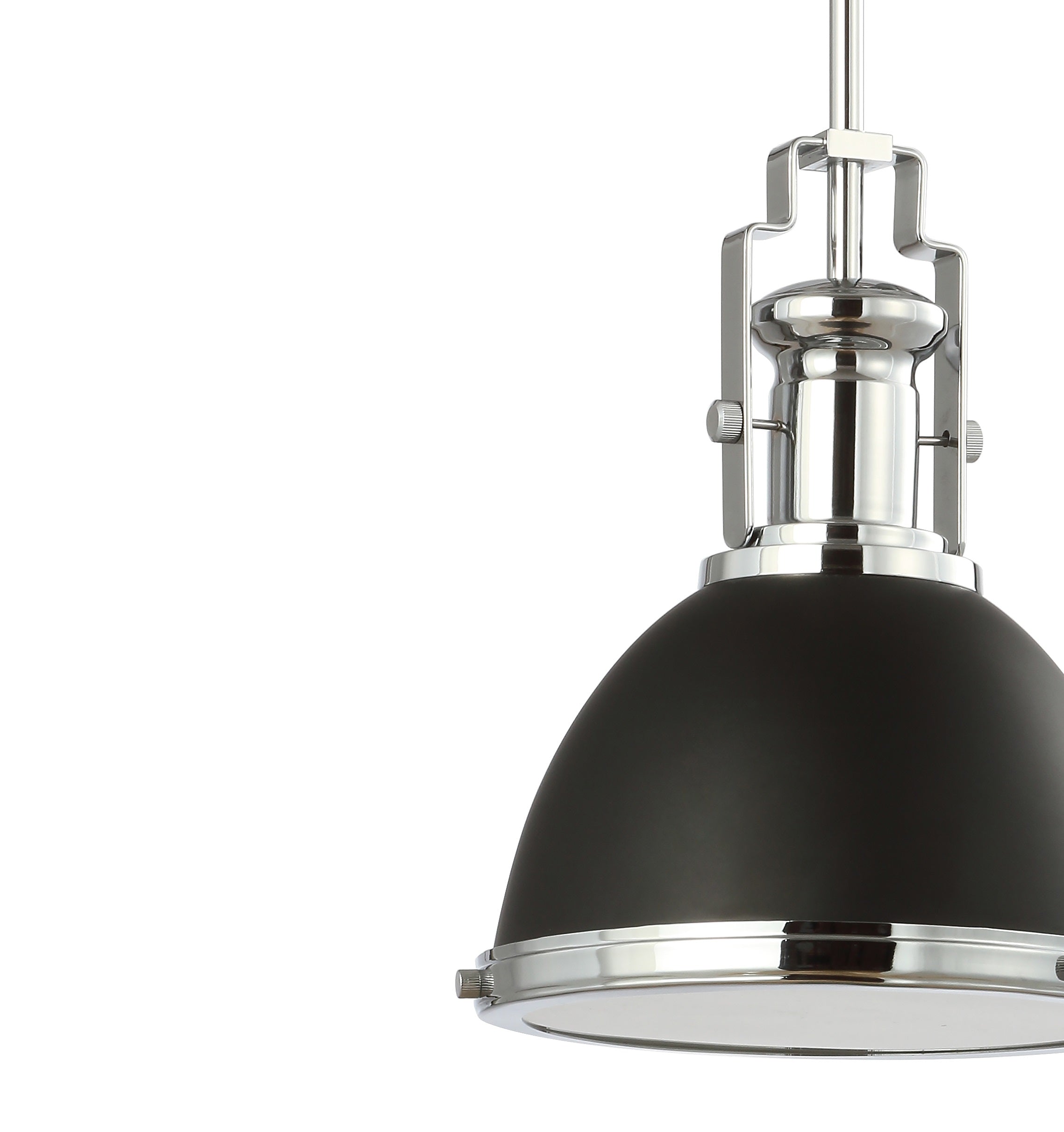 Homer 1-Light Modern Industrial Iron LED Dome Pendant