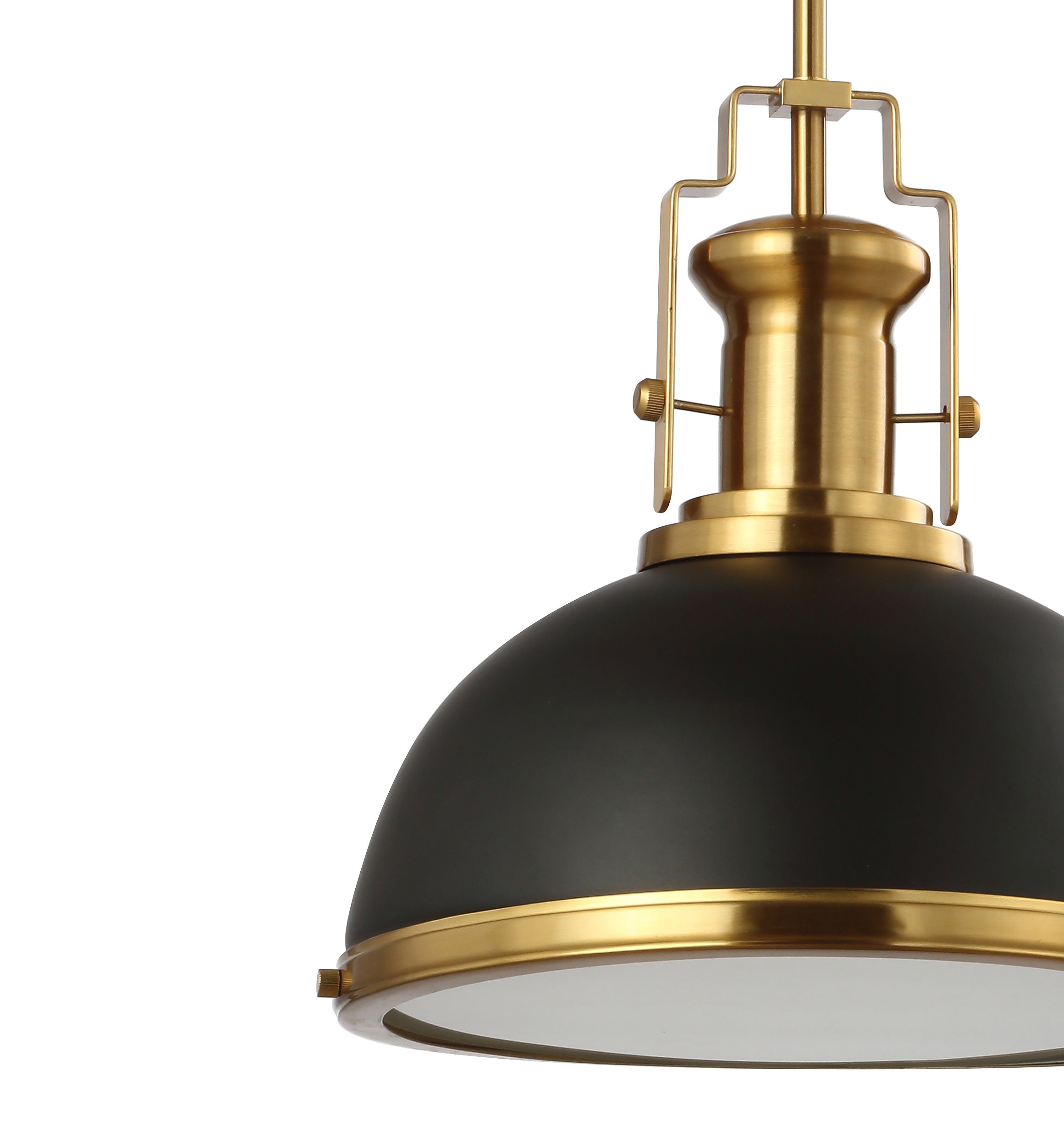 Homer 1-Light Modern Industrial Iron LED Dome Pendant