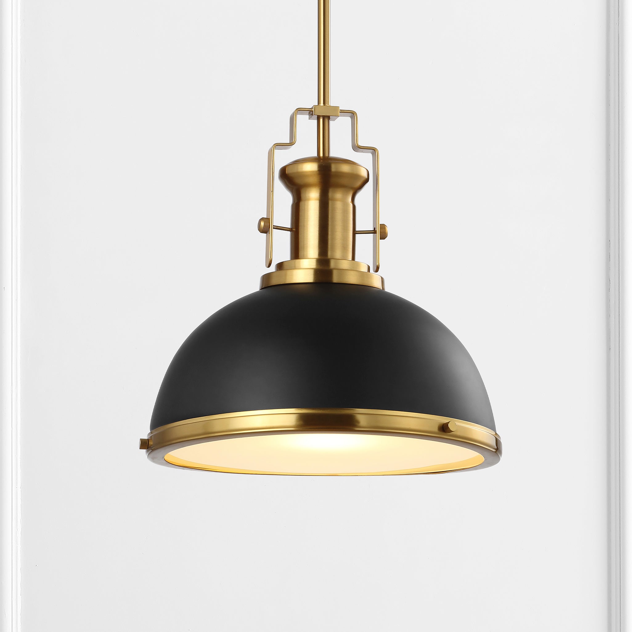 Homer 1-Light Modern Industrial Iron LED Dome Pendant