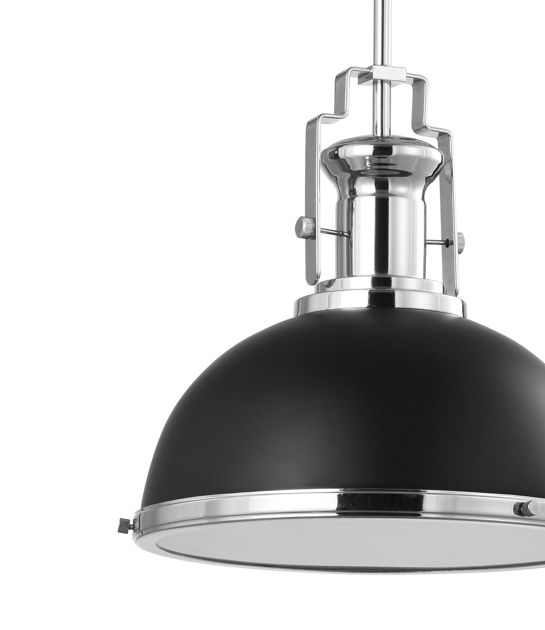 Homer 1-Light Modern Industrial Iron LED Dome Pendant