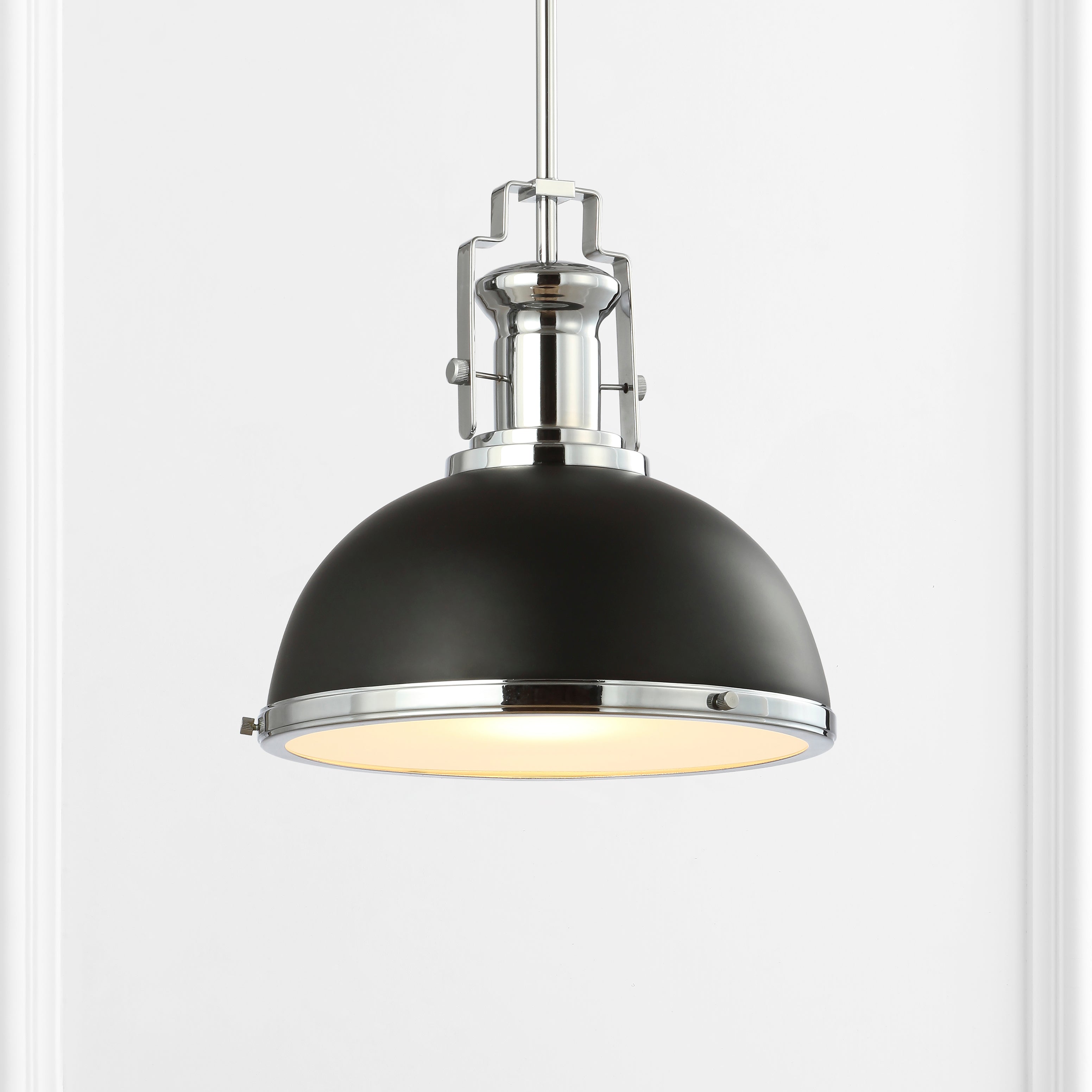 Homer 1-Light Modern Industrial Iron LED Dome Pendant