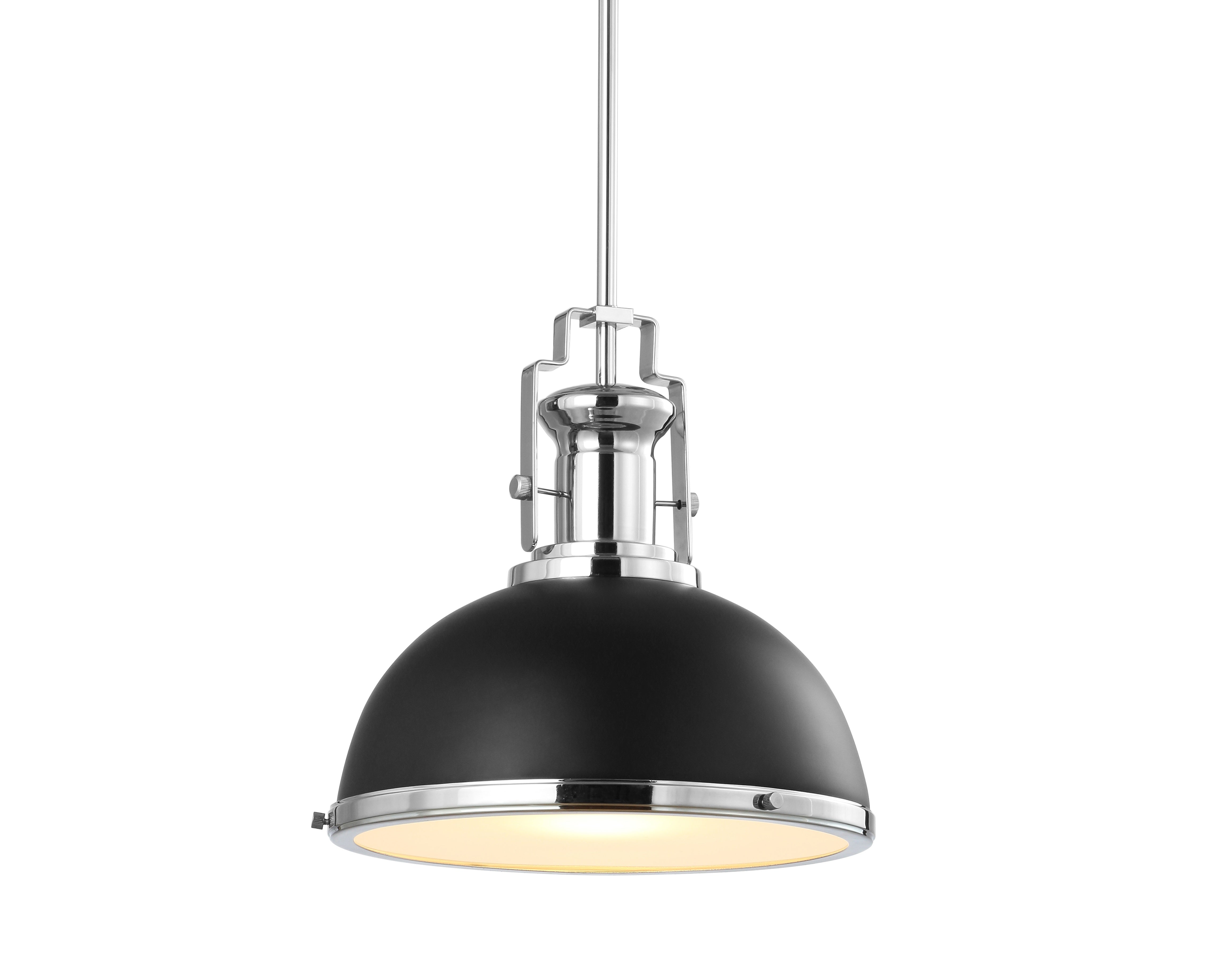 Homer 1-Light Modern Industrial Iron LED Dome Pendant