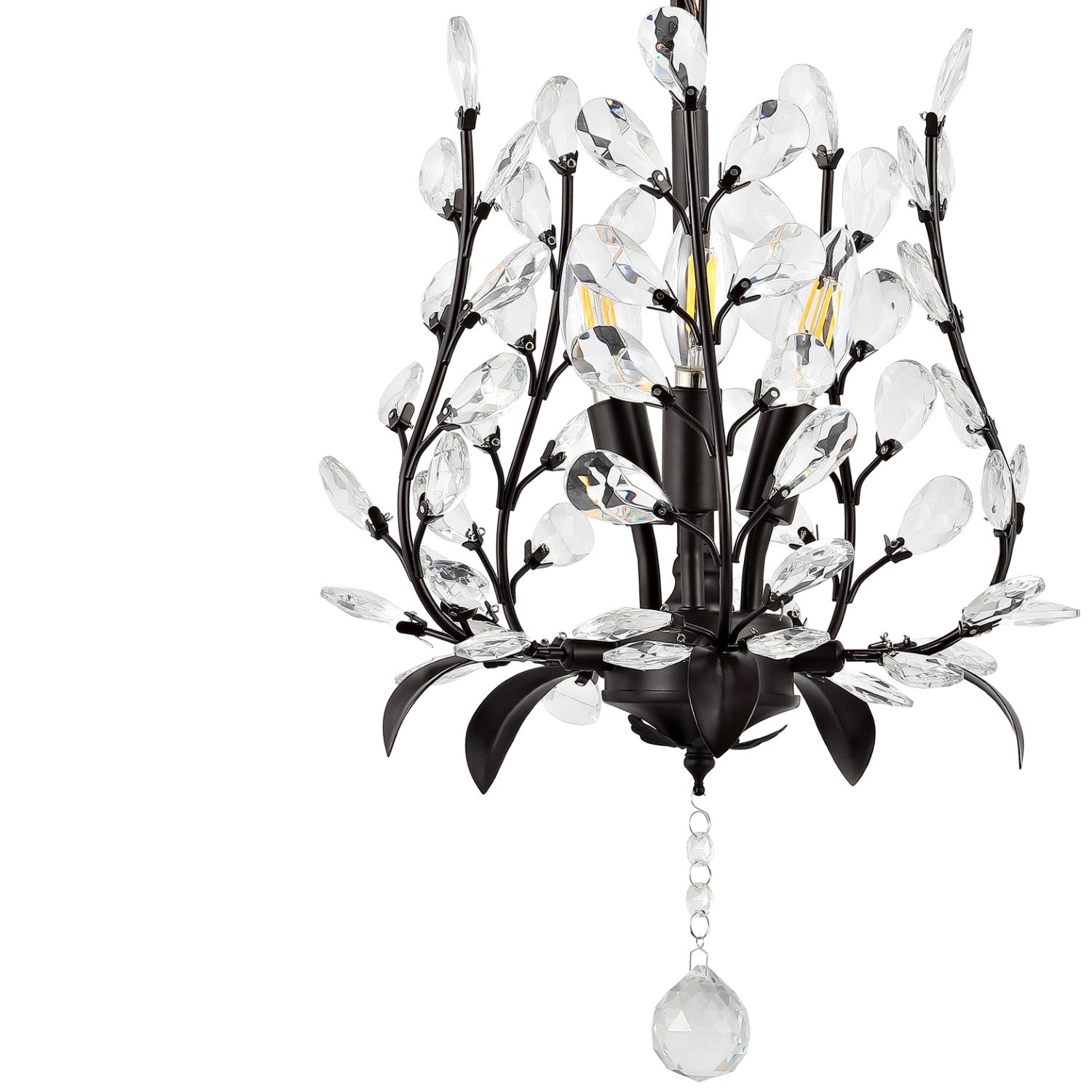 Adoria 3-Light Contemporary Bohemian Iron/Acrylic LED Pendant