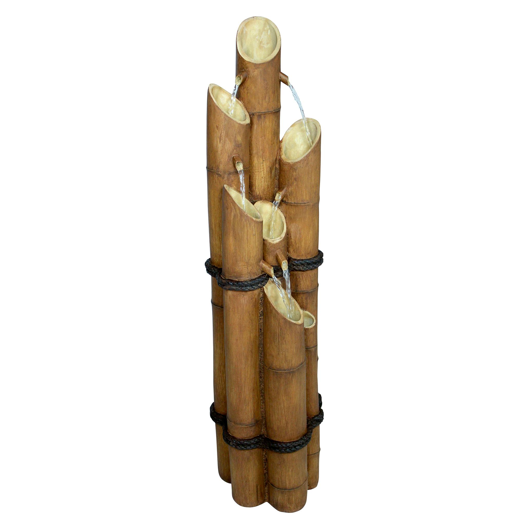 Cascading Bamboo Sculptural Fountain