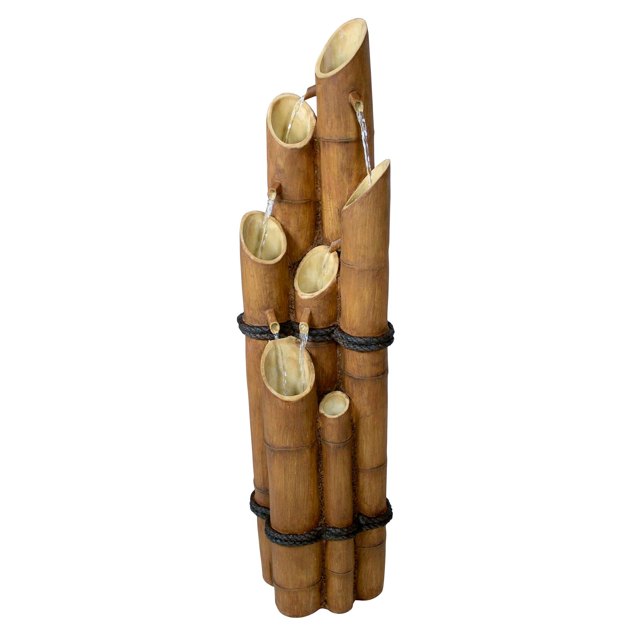 Cascading Bamboo Sculptural Fountain