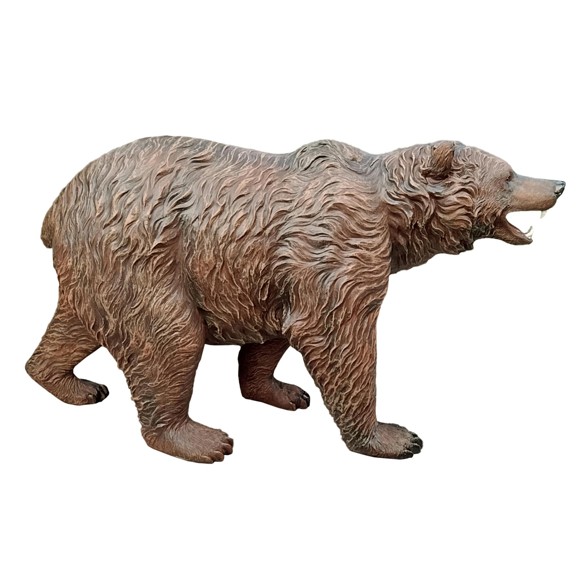 Grand-Scale Brown Bear Garden Sculpture